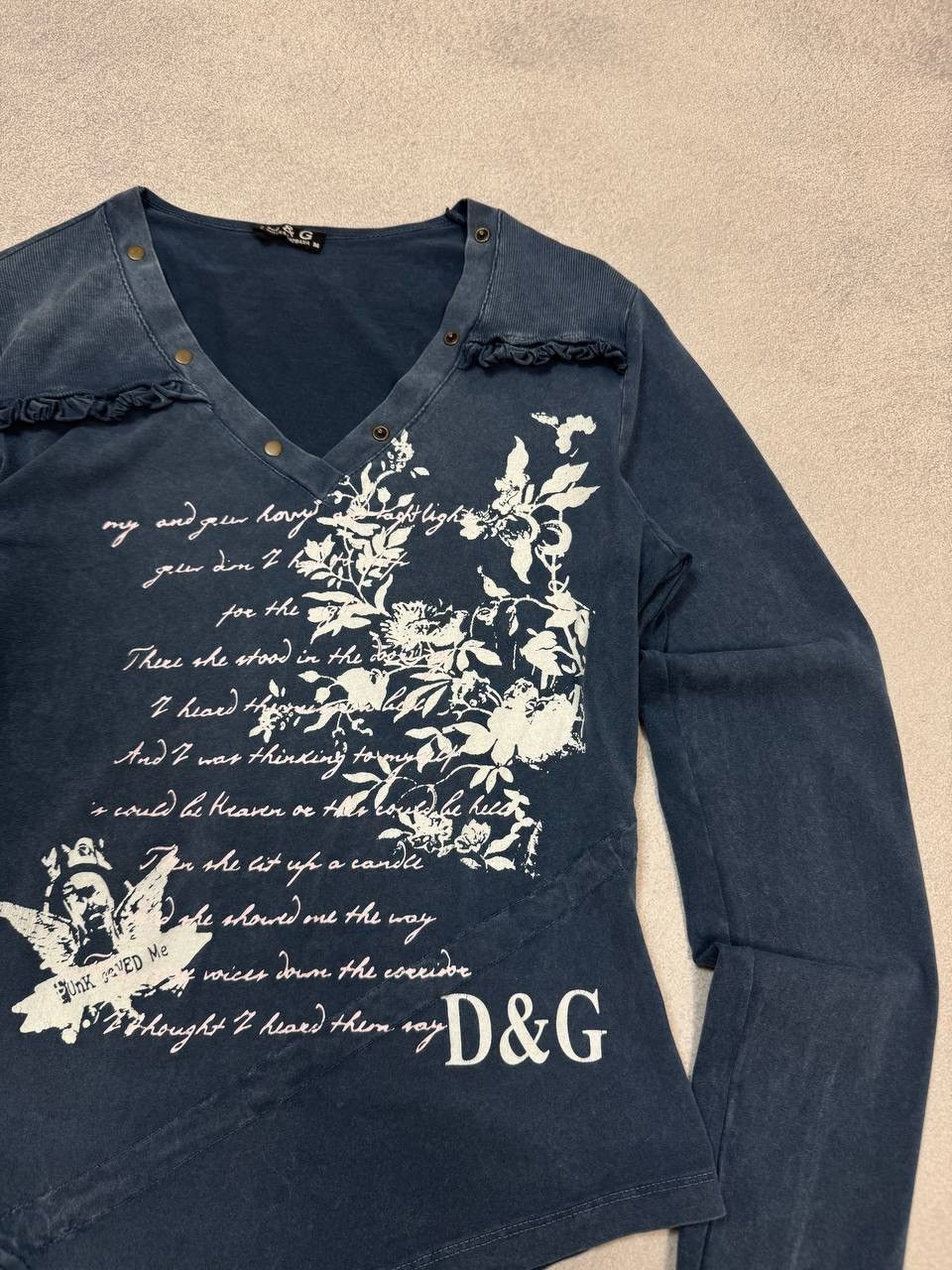 Dolce & Gabbana DOLCE&GABBANA JUNYA WATANABE JAPANESE POEM LOGO LONGSLEEVE Size M / US 6-8 / IT 42-44 - 6 Thumbnail