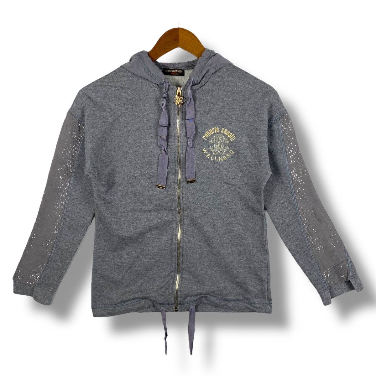 Roberto Cavalli ROBERTO CAVALLI GYM Wellness Zip Hoodie Women Size 38 Size S / US 4 / IT 40 - 1 Thumbnail