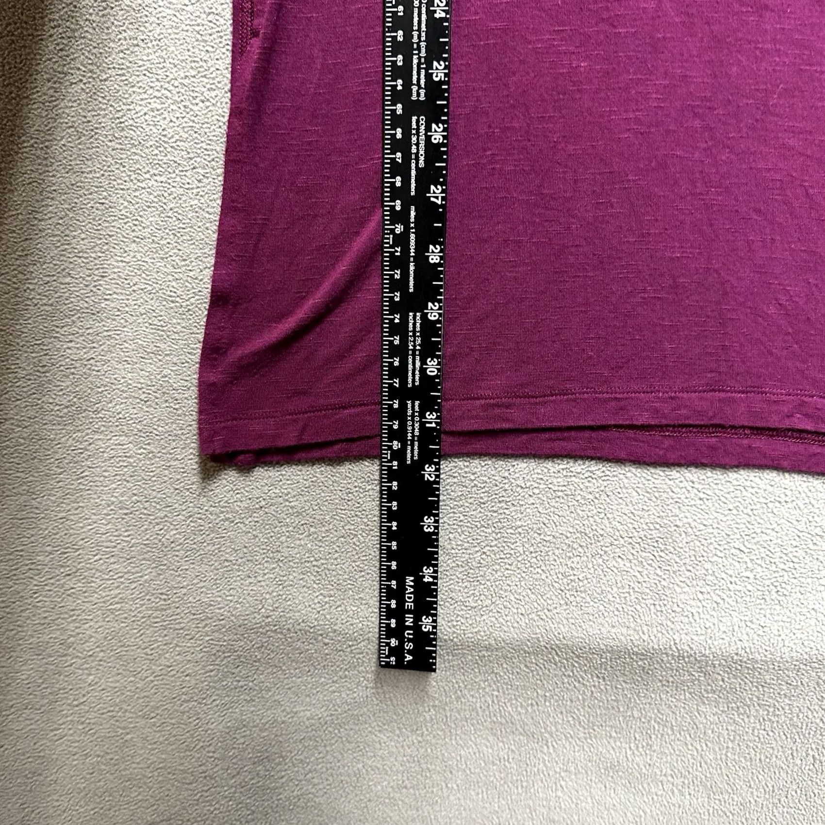 Old Navy Old Navy Blouse Womens Medium Red Long Sleeve V-Neck Tunic Shirt Size XS / US 0-2 / IT 36-38 - 6 Thumbnail