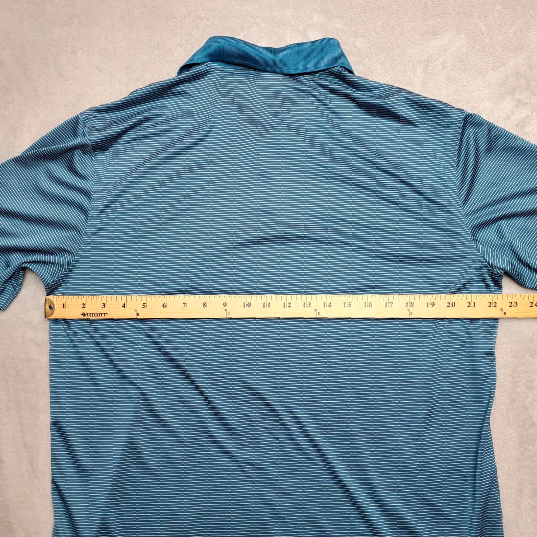 Vintage VINTAGE Levelwear Shirt Mens Large Blue Striped Polo 100% Polyester Short Sleeve Golf LW Size US L / EU 52-54 / 3 - 7 Thumbnail