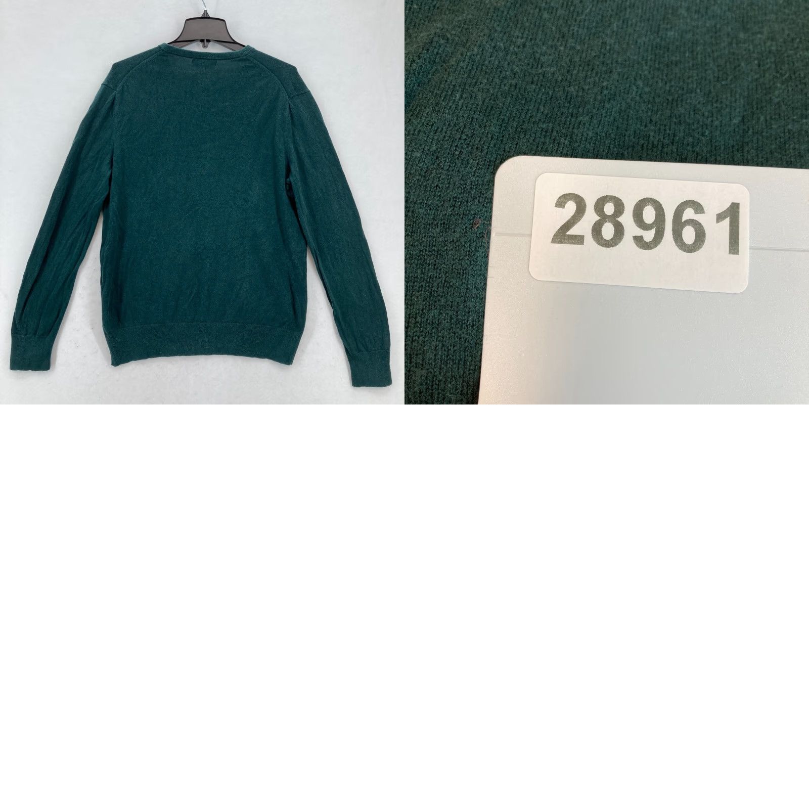 Banana Republic Banana Republic Luxury Blend V Neck Sweater Mens L Green Silk Cashmere Preppy Pullover Knit Shirt Size US L / EU 52-54 / 3 - 9 Thumbnail
