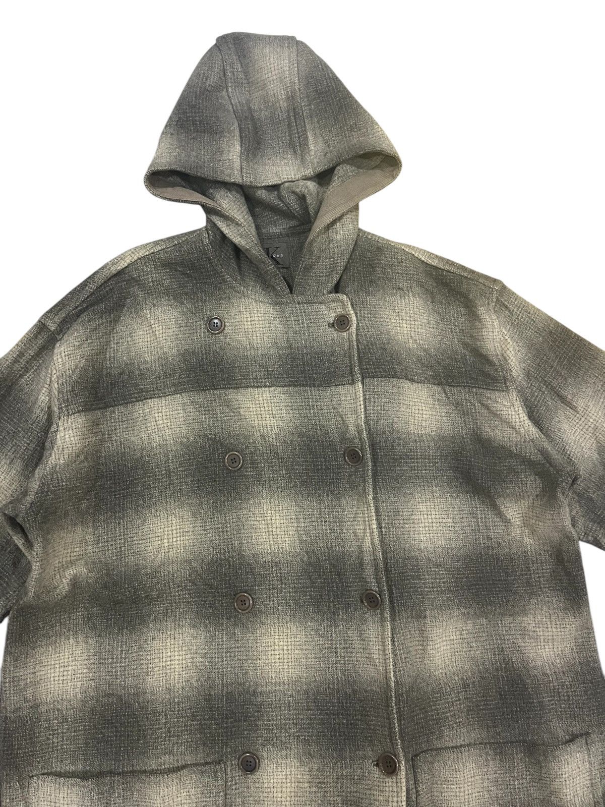 Calvin Klein × Vintage Vintage CALVIN KLEIN long jaket hoodies wool made in u.s.a Size US XL / EU 56 / 4 - 3 Thumbnail
