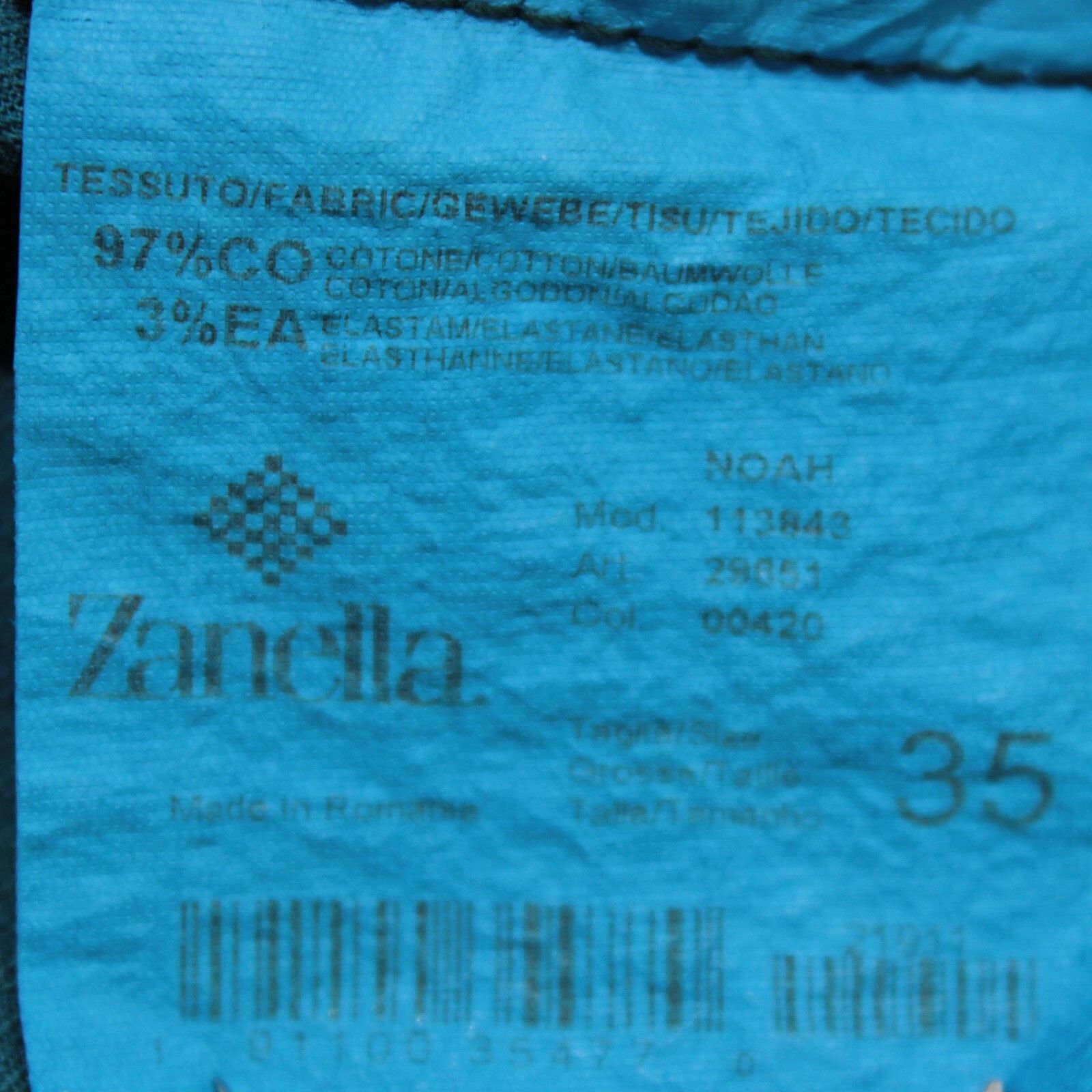 Zanella Zanella New with tags Chino Size 35 US In Blue Size US 35 - 4 Thumbnail