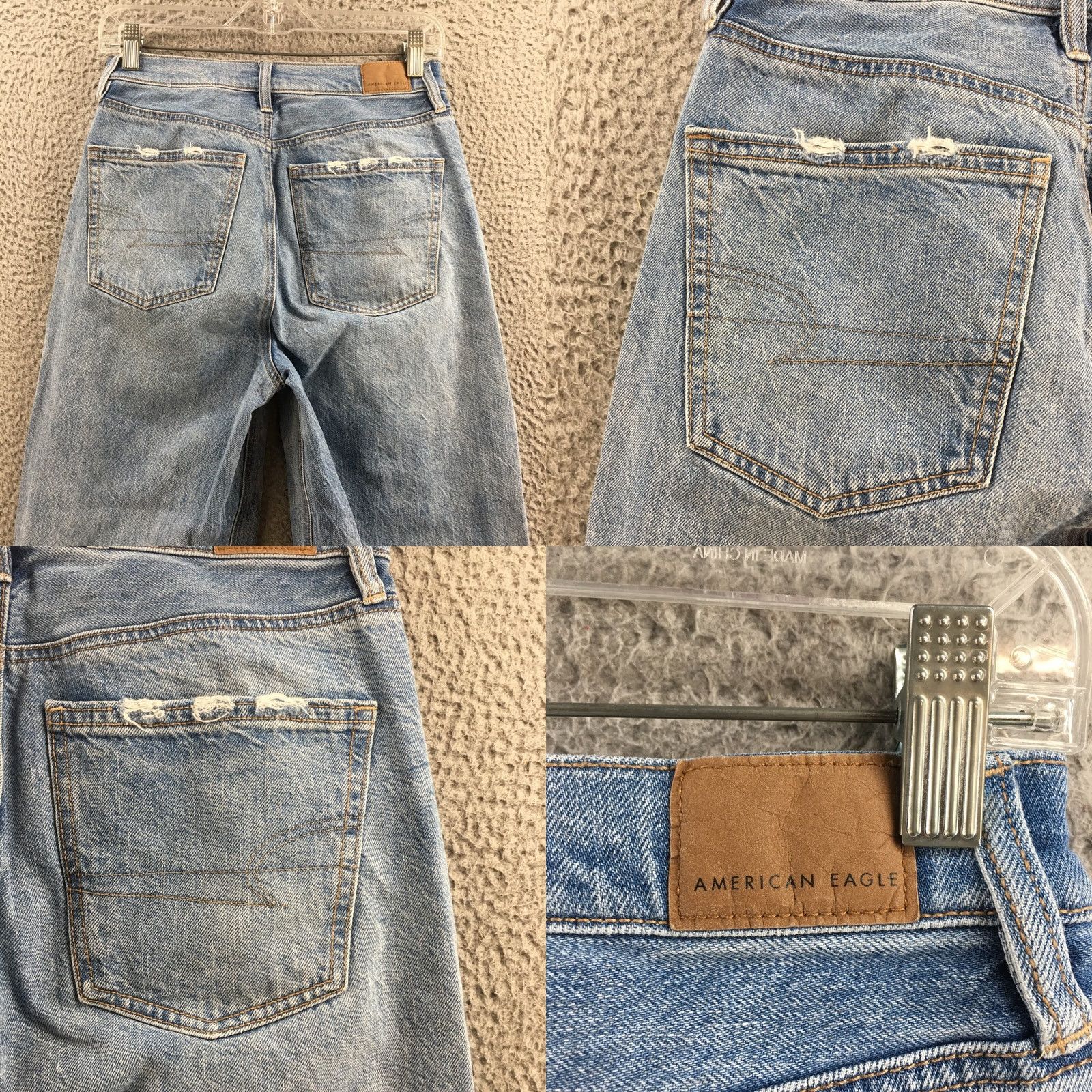 American Eagle Outfitters American Eagle Outfitters Straight Jeans Womens 4S Blue Denim Regular 28x26.5 Jeans Mens? No Size 27" / US 4 / IT 40 - 9 Thumbnail