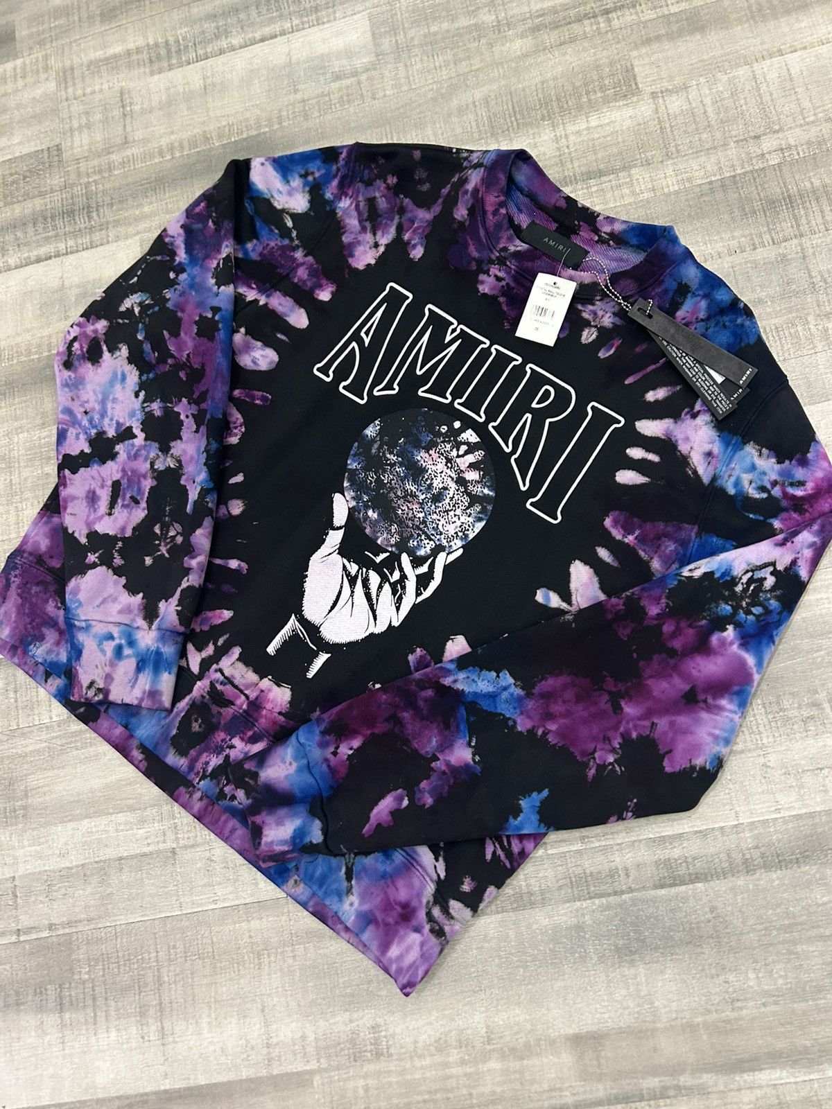Amiri Amiri Crystal Ball Tie Dye Crewneck Sweatshirt Size US M / EU 48-50 / 2 - 3 Thumbnail