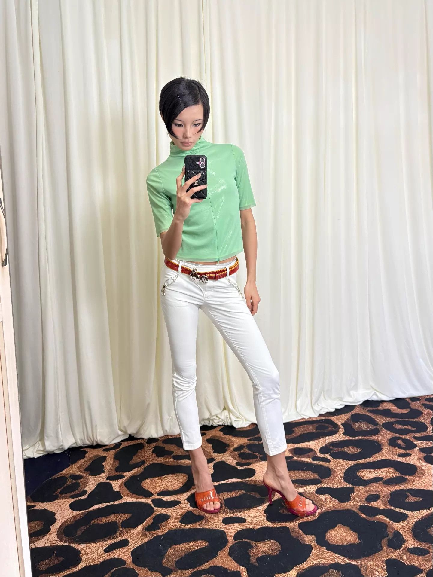 Versace Versace Vtg White Low-Rise Skinny 9Pant 26 Size 26" / US 2 / IT 38 - 4 Thumbnail