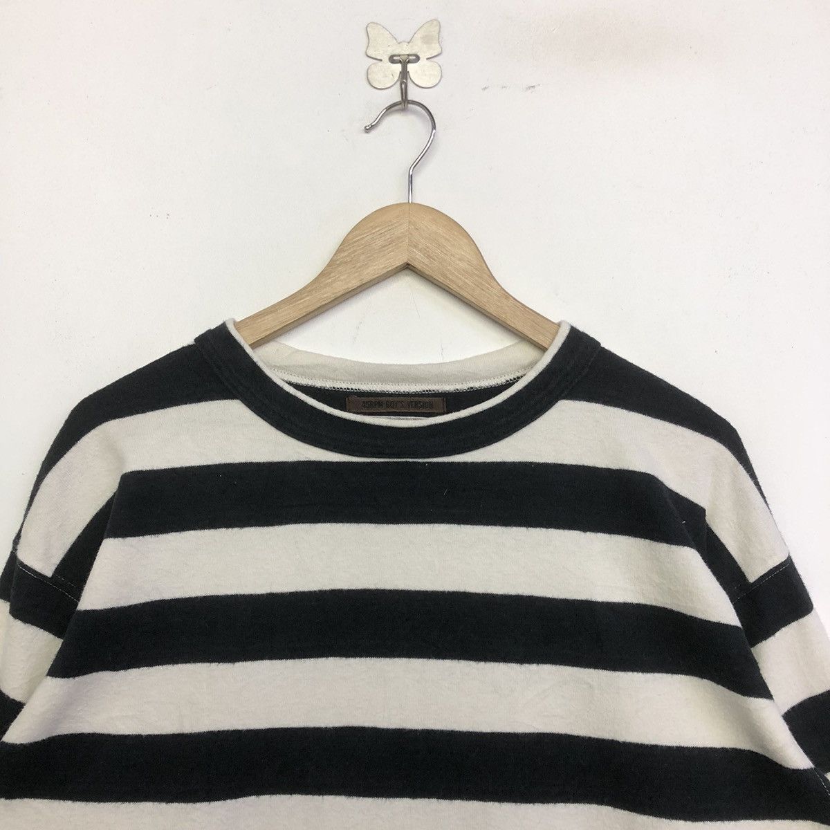 45rpm 45 RPM NORTH MARINE DRIVE STRIPE LONG SLEEVE SHIRT Size US L / EU 52-54 / 3 - 2 Thumbnail