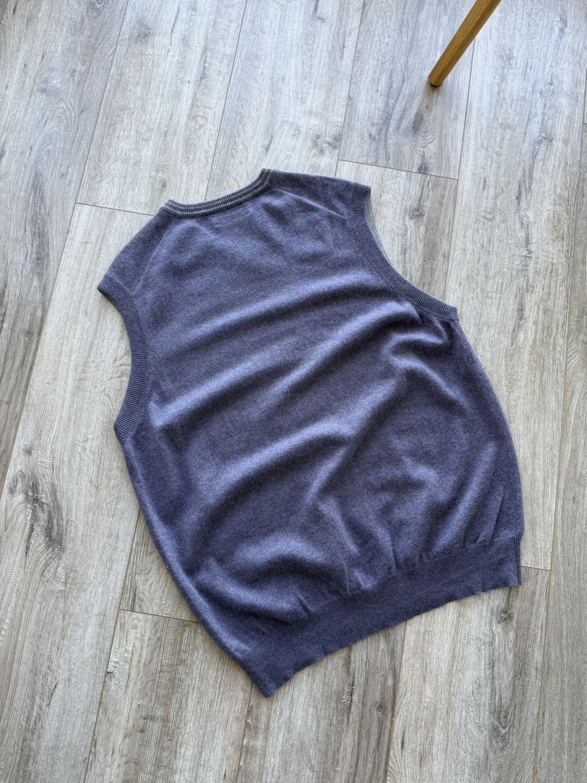 Brunello Cucinelli Brunello Cucinelli Cashmere Knit Purple Formal Classic Vest Size US L / EU 52-54 / 3 - 6 Thumbnail