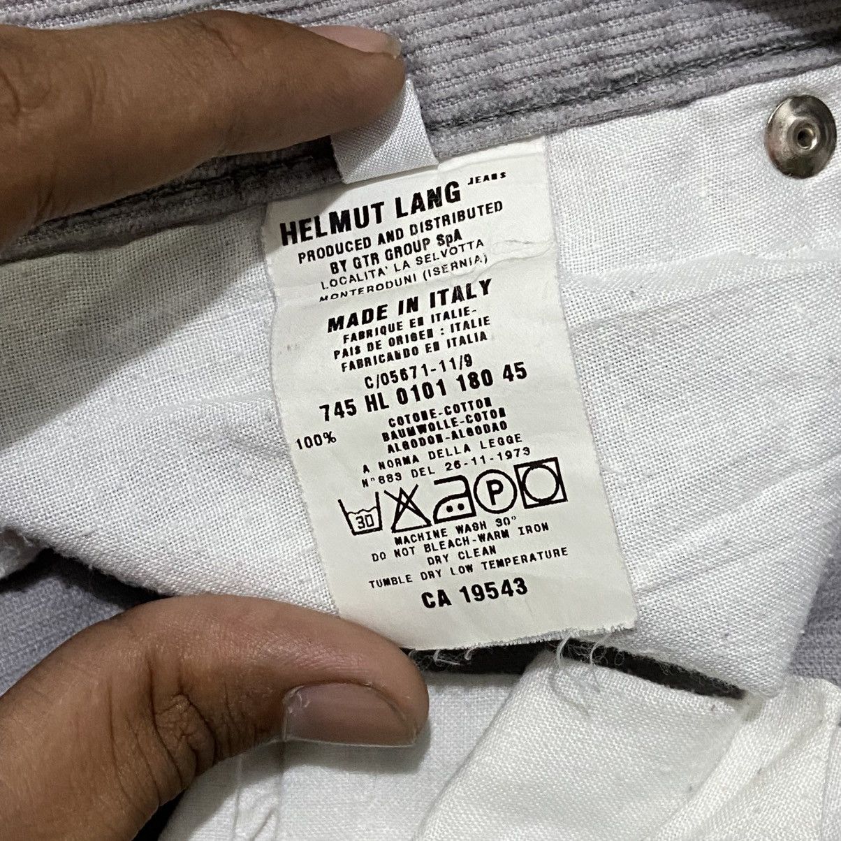 Helmut Lang SENDOFFERS💸 Helmut Lang Classic Cut Corduroy Pants Size US 31 - 9 Thumbnail