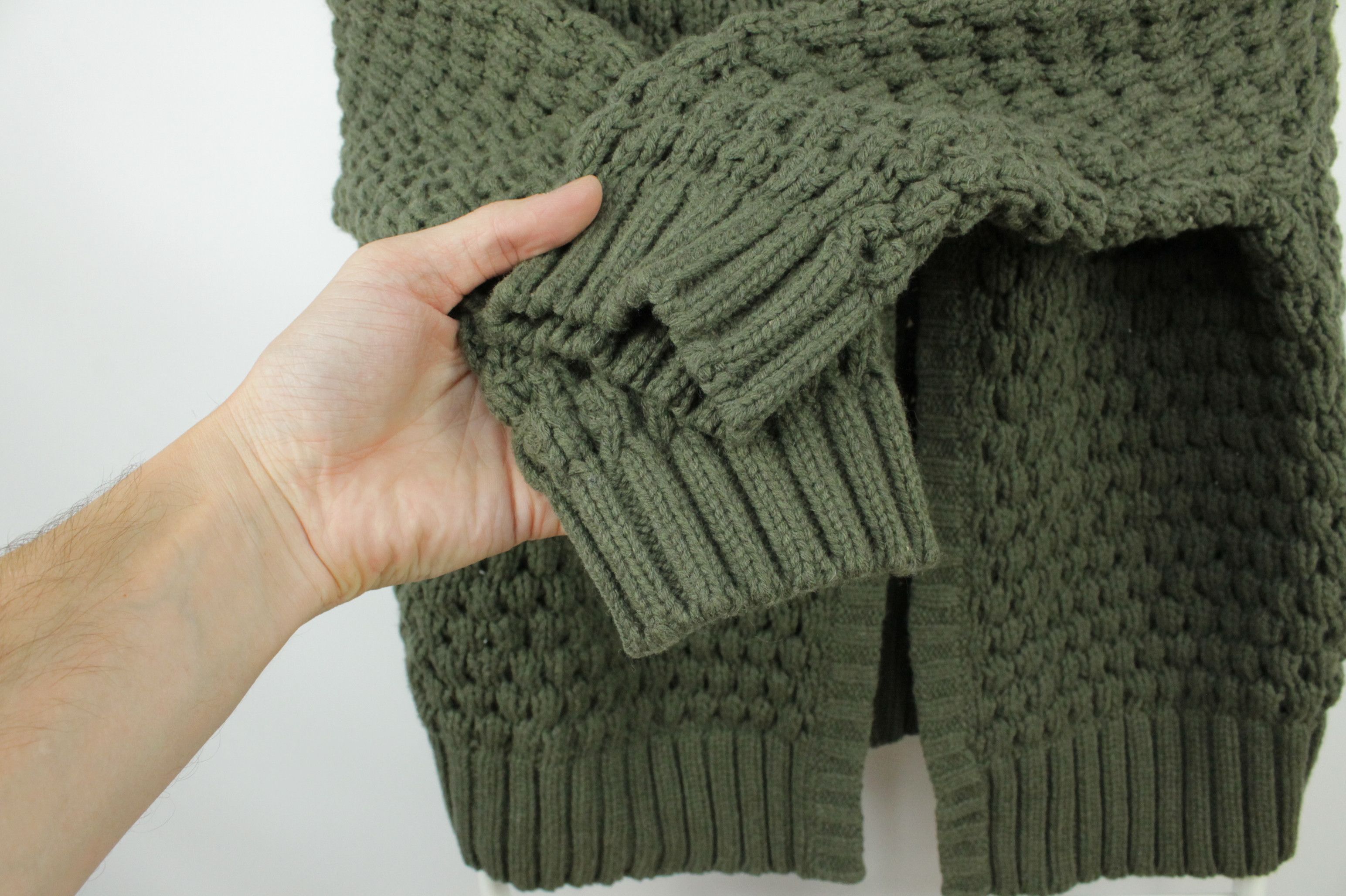Sandro Sandro Knit Wool High Neck Green Sweater Women's Size S / US 4 / IT 40 - 4 Thumbnail