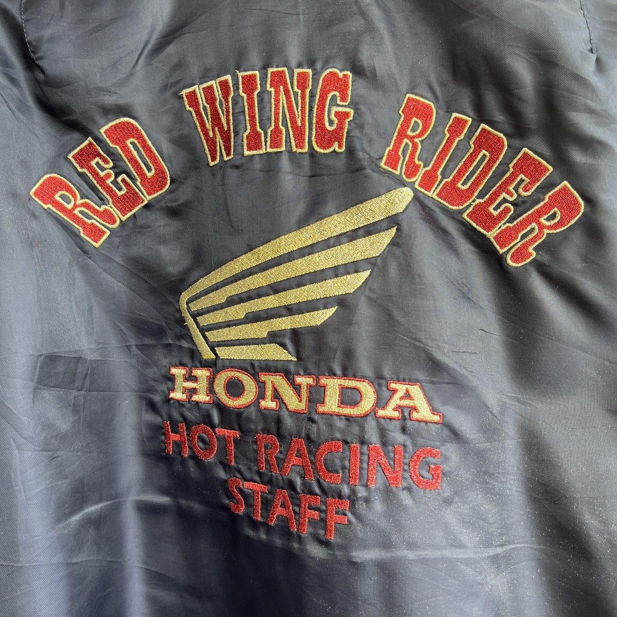 Honda × Vintage VINTAGE 80s HONDA HOT RACING STAFF BOMBER JACKET Size US L / EU 52-54 / 3 - 10 Thumbnail