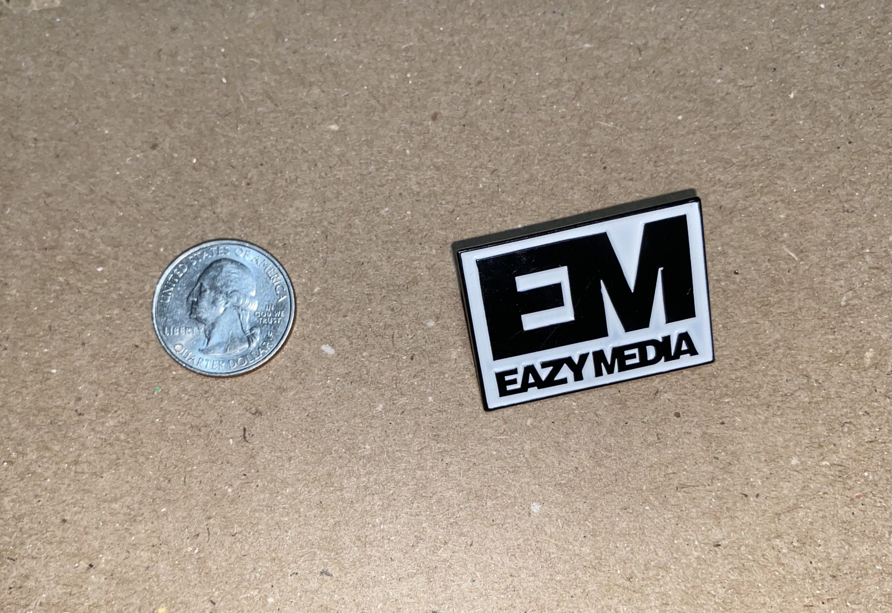 Other EM EazyMedia Eazy media Enamel Lapel pin hat jacket Denver ! Size ONE SIZE - 5 Thumbnail