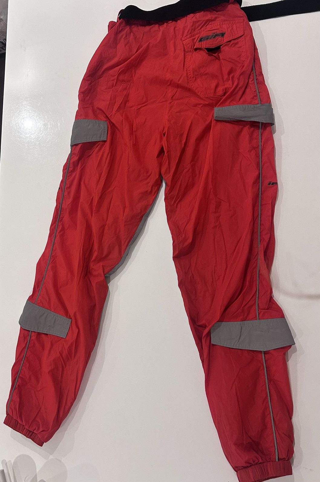 I.AM.GIA I.AM.GIA Red & Silver Reflective Pants (Medium) Size 30" / US 8 / IT 44 - 6 Thumbnail