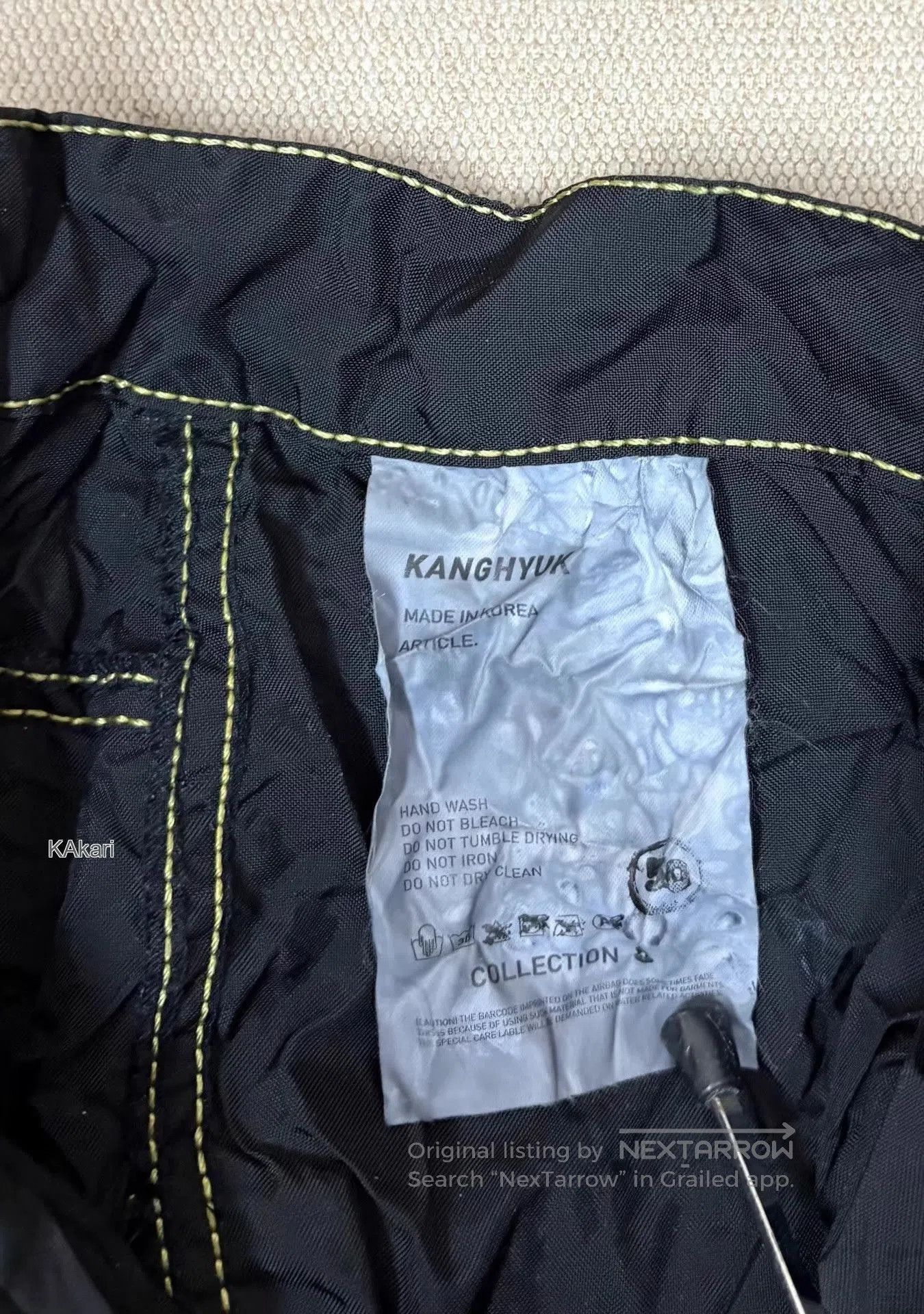 KANGHYUK Black Casual Pants with Stitch Details . Size US 36 / EU 52 - 2 Thumbnail