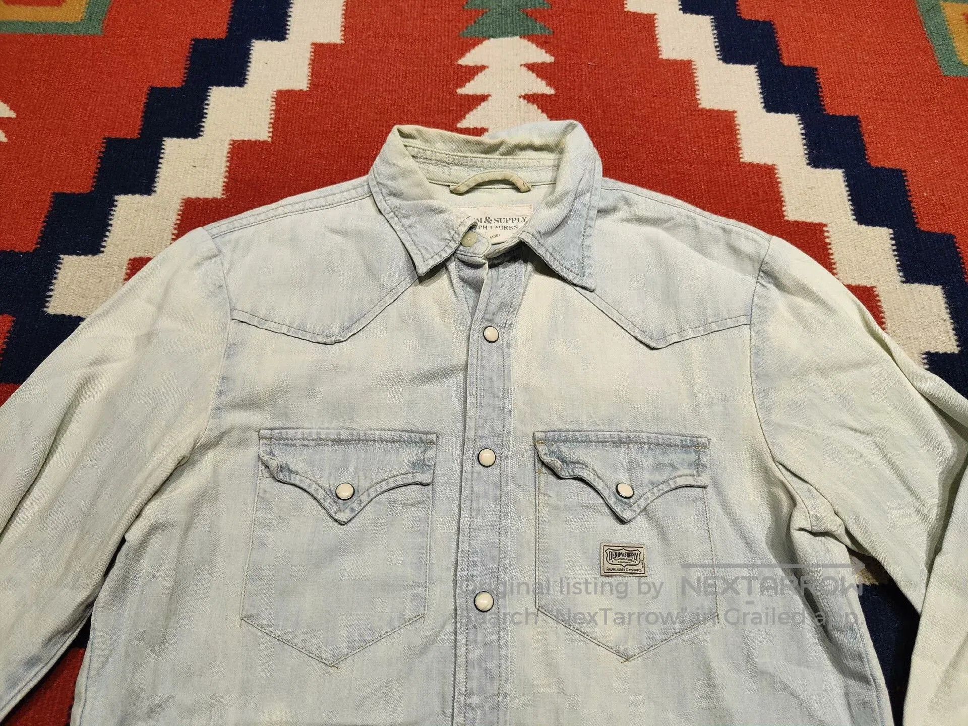 RRL Ralph Lauren Ralph Lauren Cowboy Denim Shirt. Size US XS / EU 42 / 0 - 4 Thumbnail