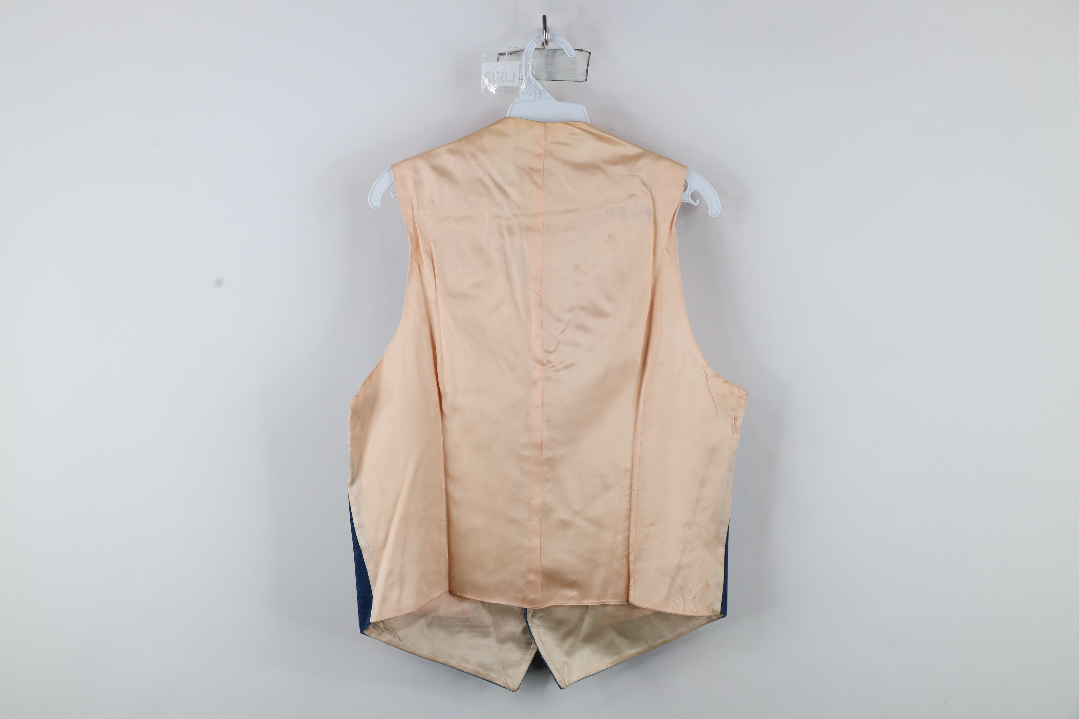 Vintage Vintage 70s Streetwear Button Suit Vest Jacket Blue USA Size US L / EU 52-54 / 3 - 10 Thumbnail