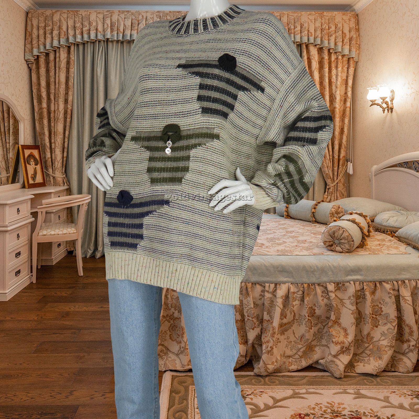 Carlo Colucci Vintage Carlo Colucci Pullover Jumper 3D Wool Knit Sweater Size XL / US 12-14 / IT 48-50 - 11 Thumbnail