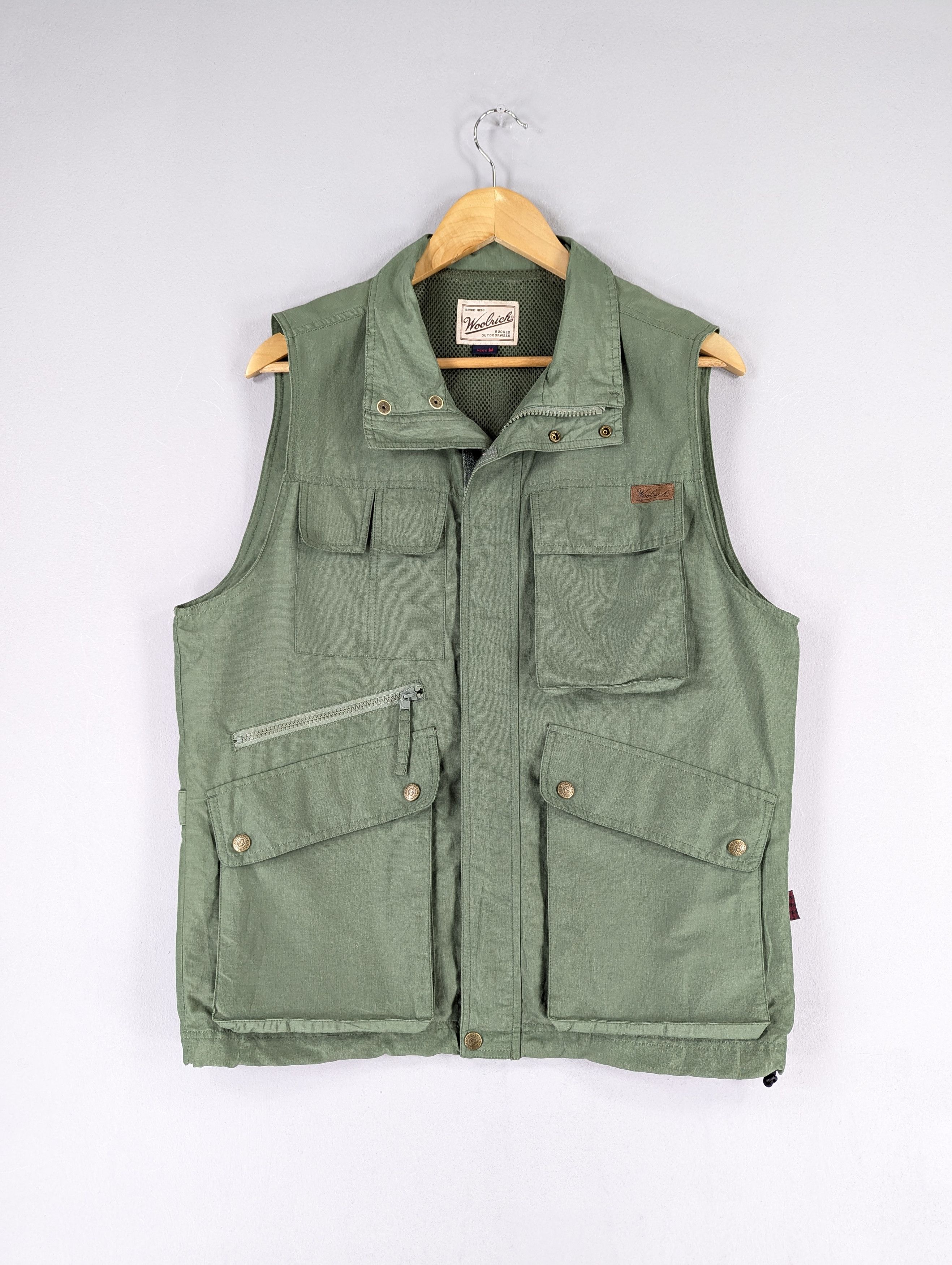 Vintage Woolrich Multipocket Outdoor Life Vest Jacket Size M