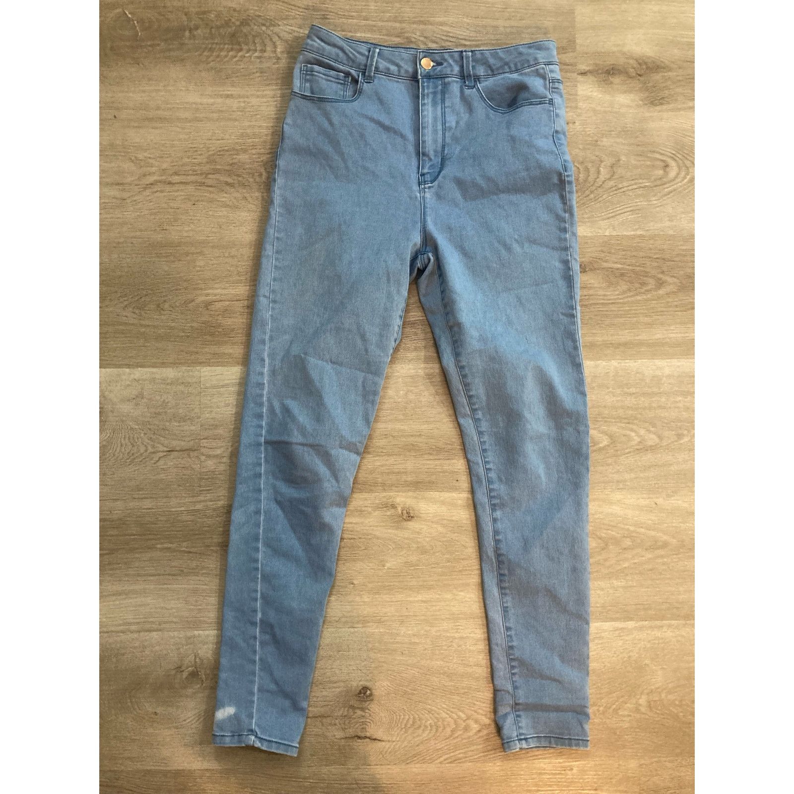 Forever 21 Forever 21 Women's Blue Straight Leg Jeans Size 30 Classic Size 28" / US 6 / IT 42 - 3 Thumbnail