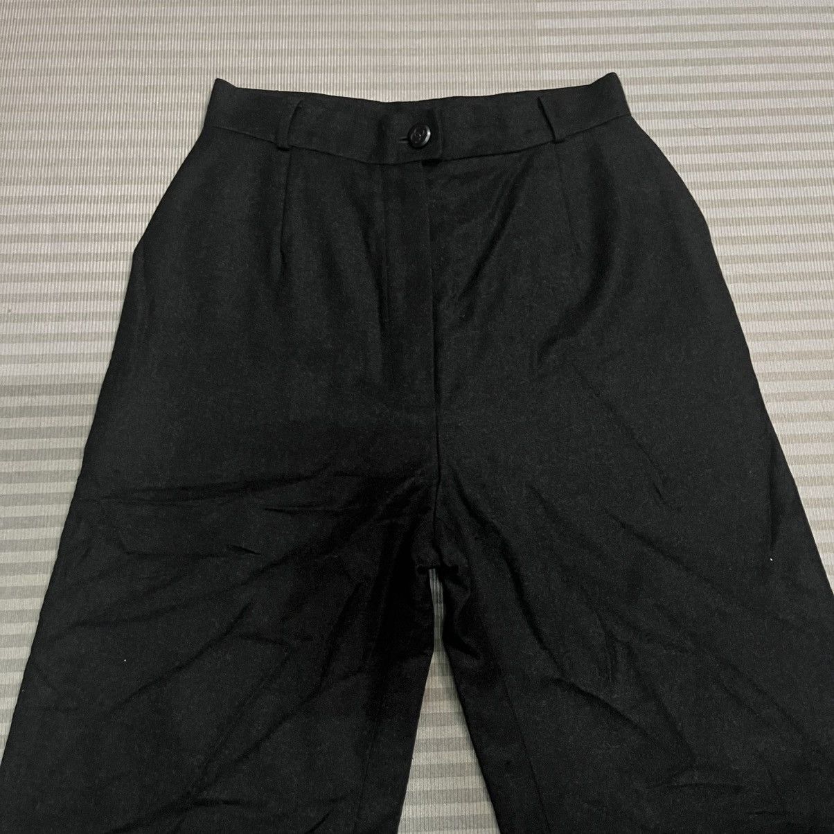 Chanel Vintage 1998 Chanel 98A Wool Cashmere Silk High Waist Pants Size 26" / US 2 / IT 38 - 3 Thumbnail