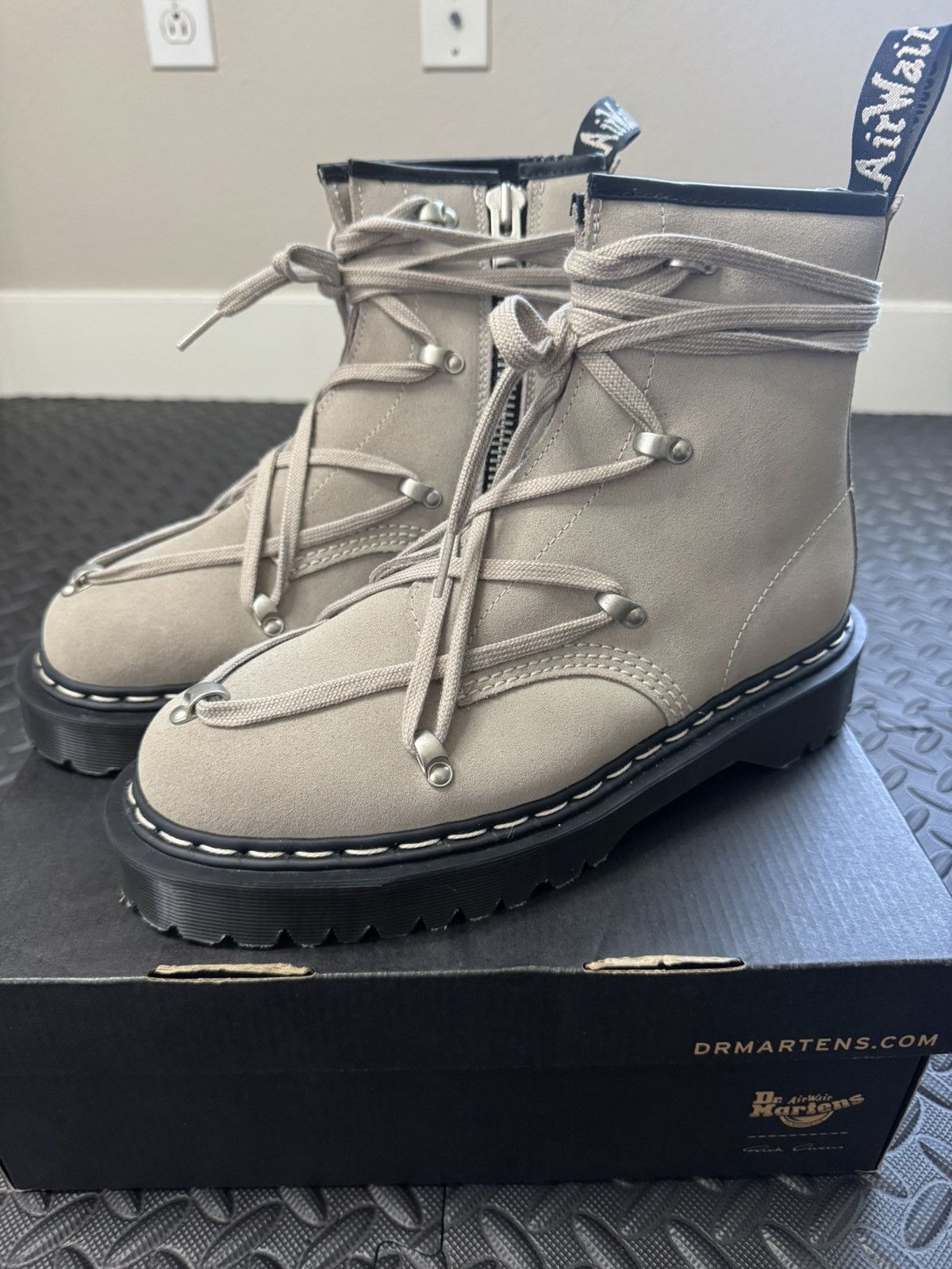 Dr. Martens × Rick Owens 1460 Bex Sole Taupe Size US 9 / EU 42 - 1 Thumbnail