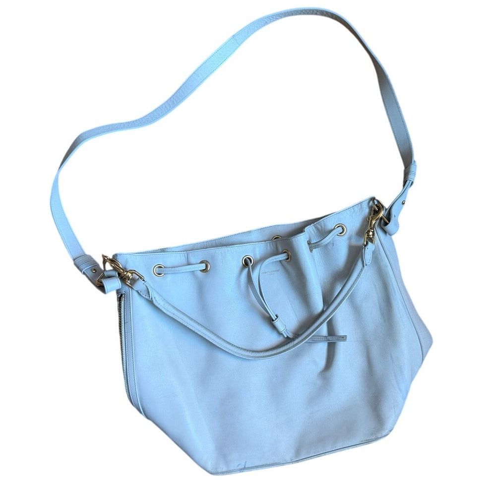 Saint Laurent Paris Saint Laurent Grey Emmanuelle Leather Crossbody Bag Size ONE SIZE - 1 Thumbnail