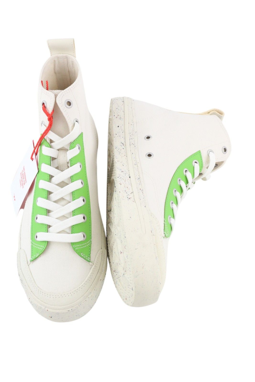 Diesel S-ATHOS MID EU42.5 White Almond Toe Trainers 41122 Size US 9.5 / EU 42-43 - 6 Thumbnail