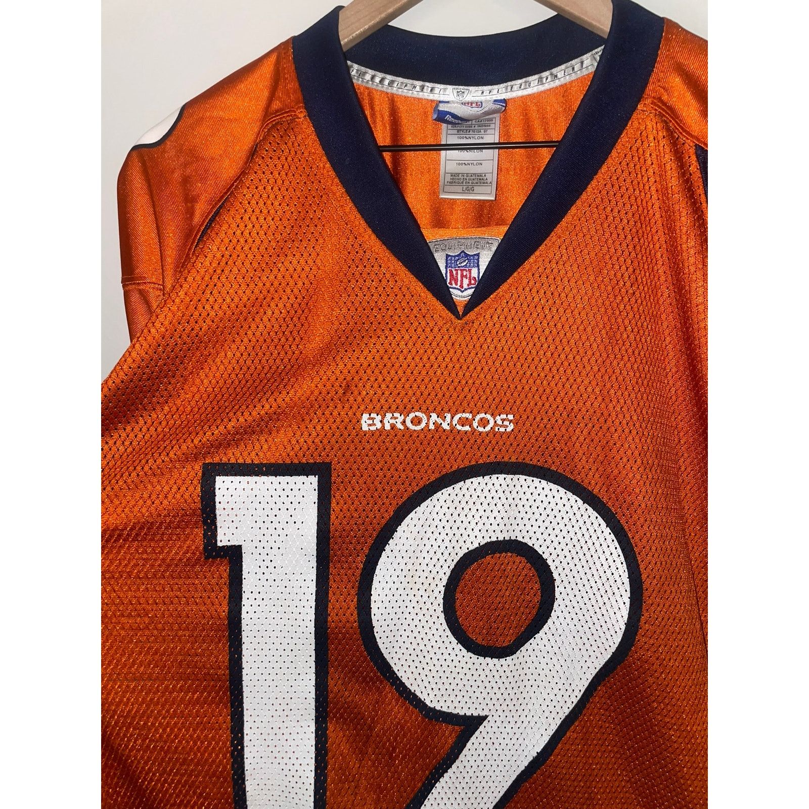 Reebok Y2K Denver Broncos NFL Eddie Royal #19 Football Jersey 2000s Size US L / EU 52-54 / 3 - 2 Thumbnail