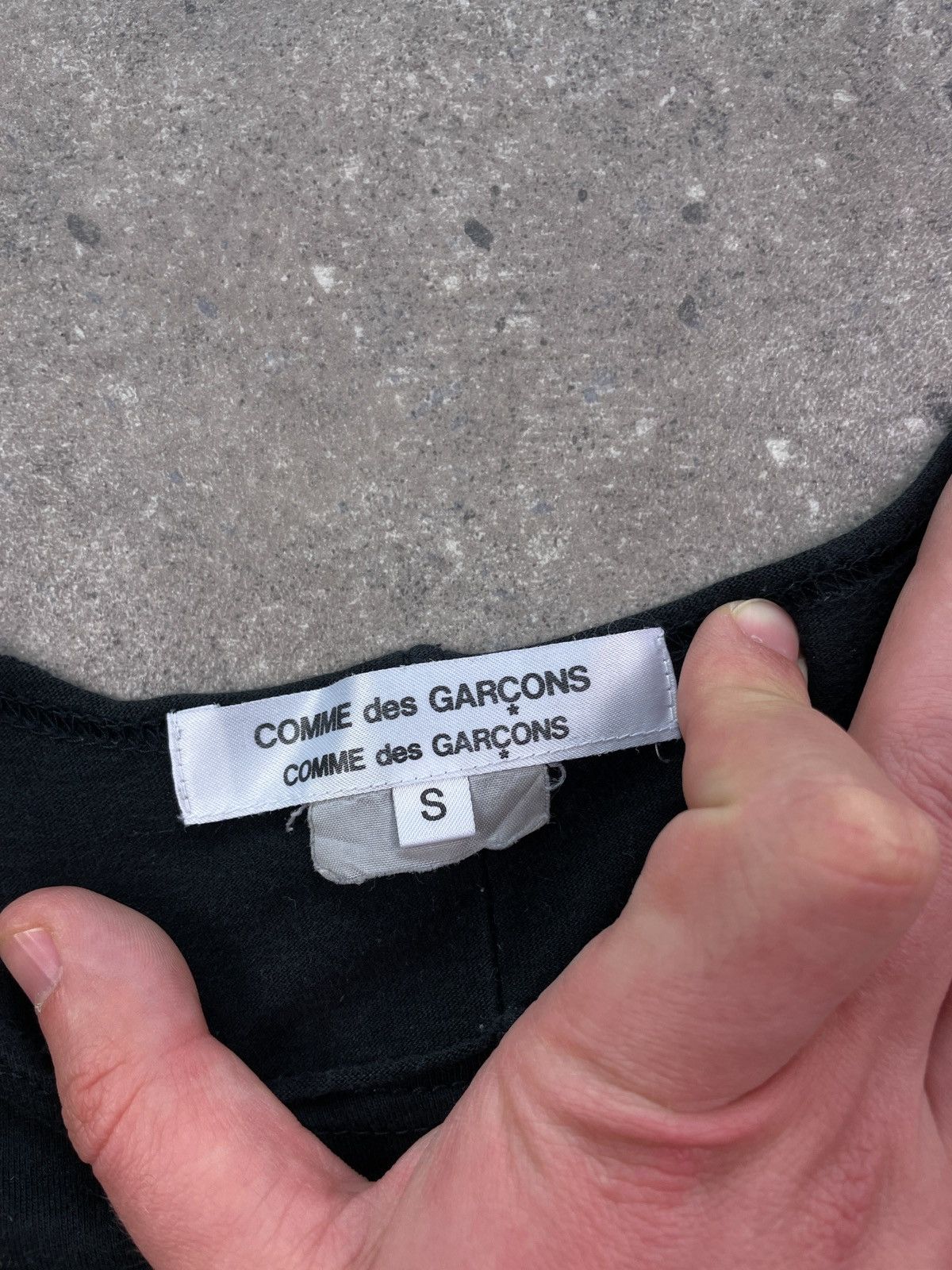 Comme des Garcons × Vintage Comme des Garcons oversize cropped t Shirt Size US S / EU 44-46 / 1 - 3 Thumbnail