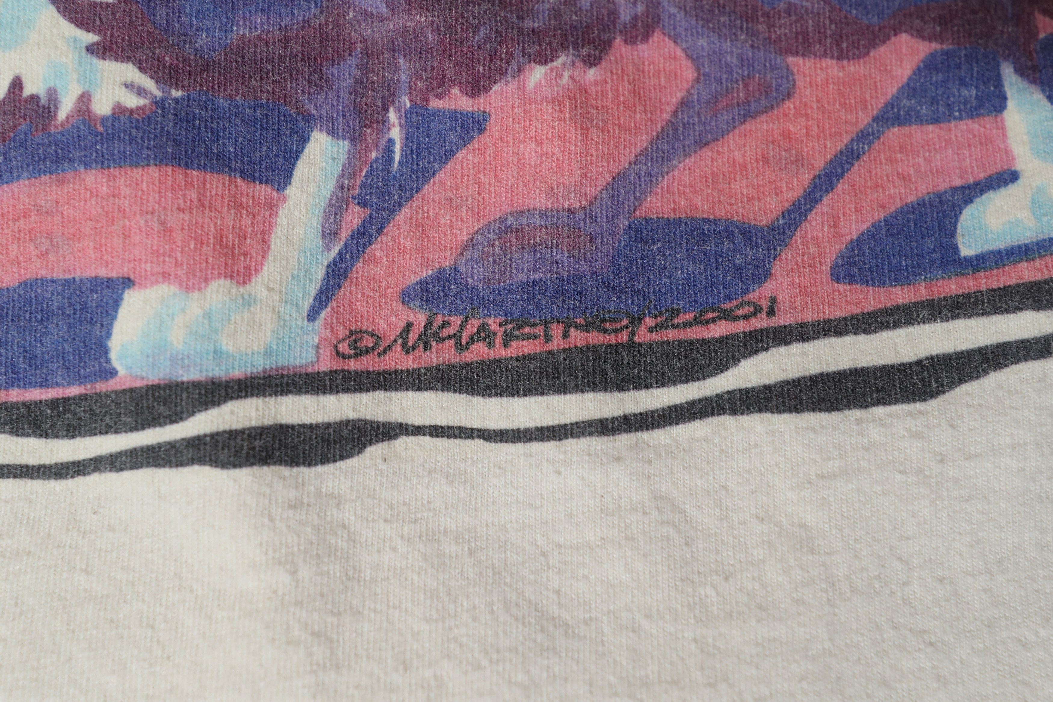 Vintage VTG 2001 Deco Dogs McCartney Art Painting Graphic Tee (M) Size US M / EU 48-50 / 2 - 5 Thumbnail