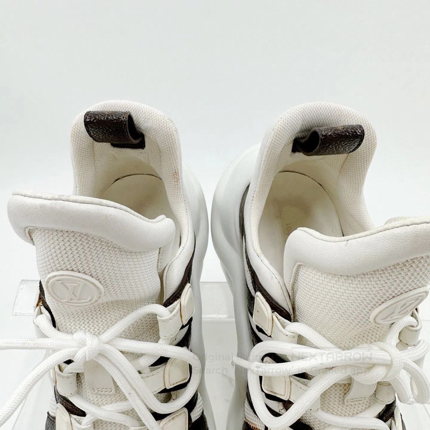 Louis Vuitton LV White Monogram Arch Dad Shoes. Size US 6.5 / IT 36.5 - 4 Thumbnail