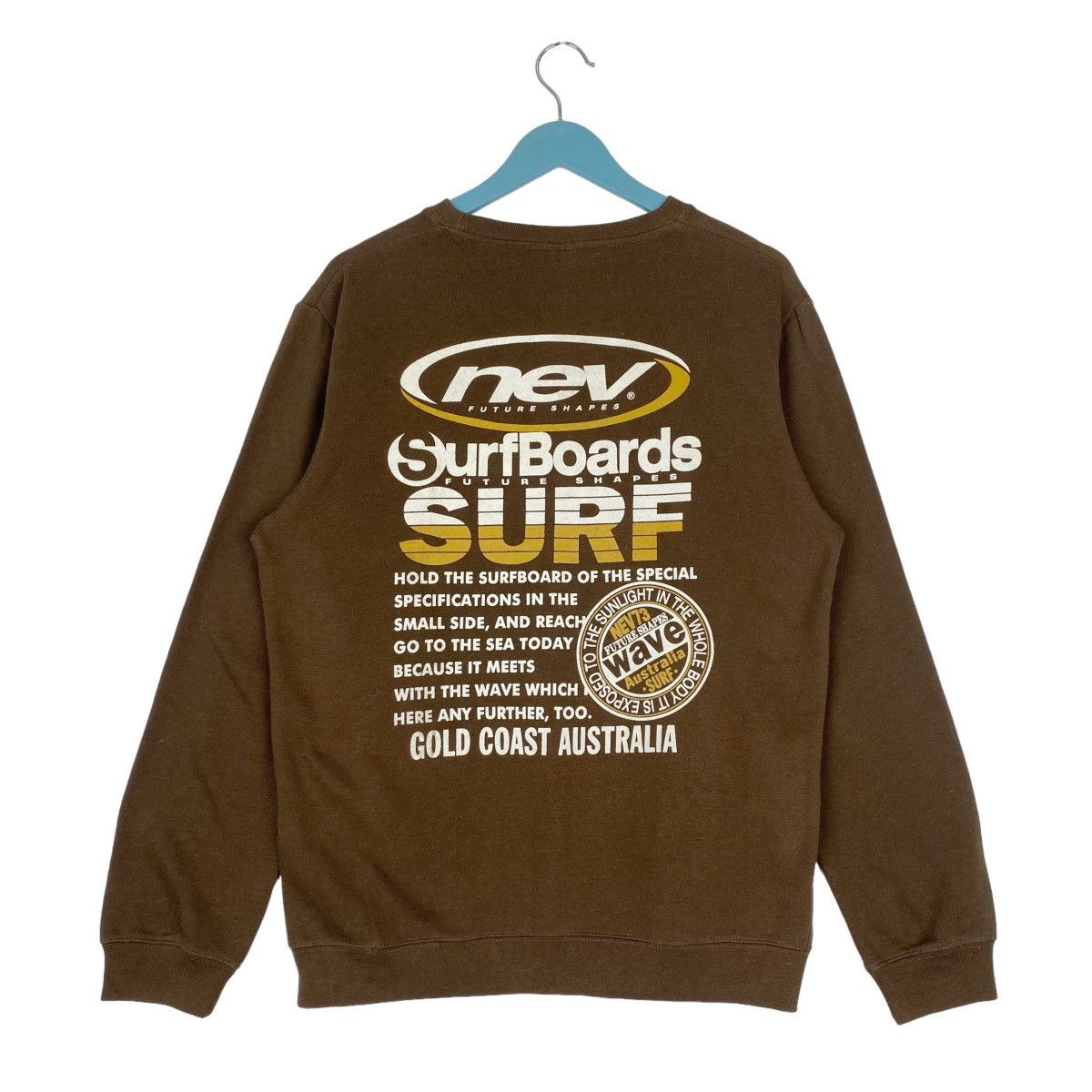 Designer × Vintage Nev Surfboards Future Shapes Sweatshirt Crewneck Pullover Size US M / EU 48-50 / 2 - 5 Thumbnail