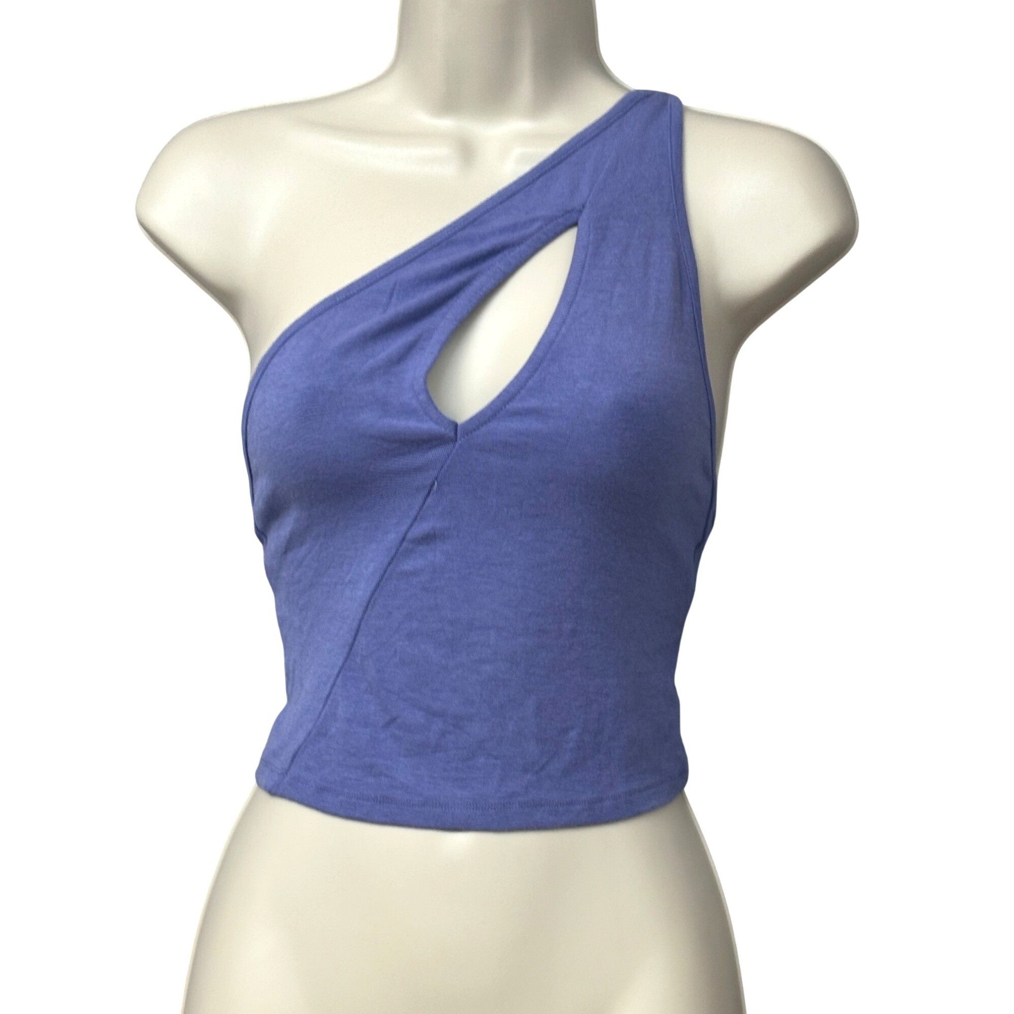 Other We Wore What Women's Cutout One Shoulder Tank, Blue Slate, S Size XS / US 0-2 / IT 36-38 - 3 Thumbnail