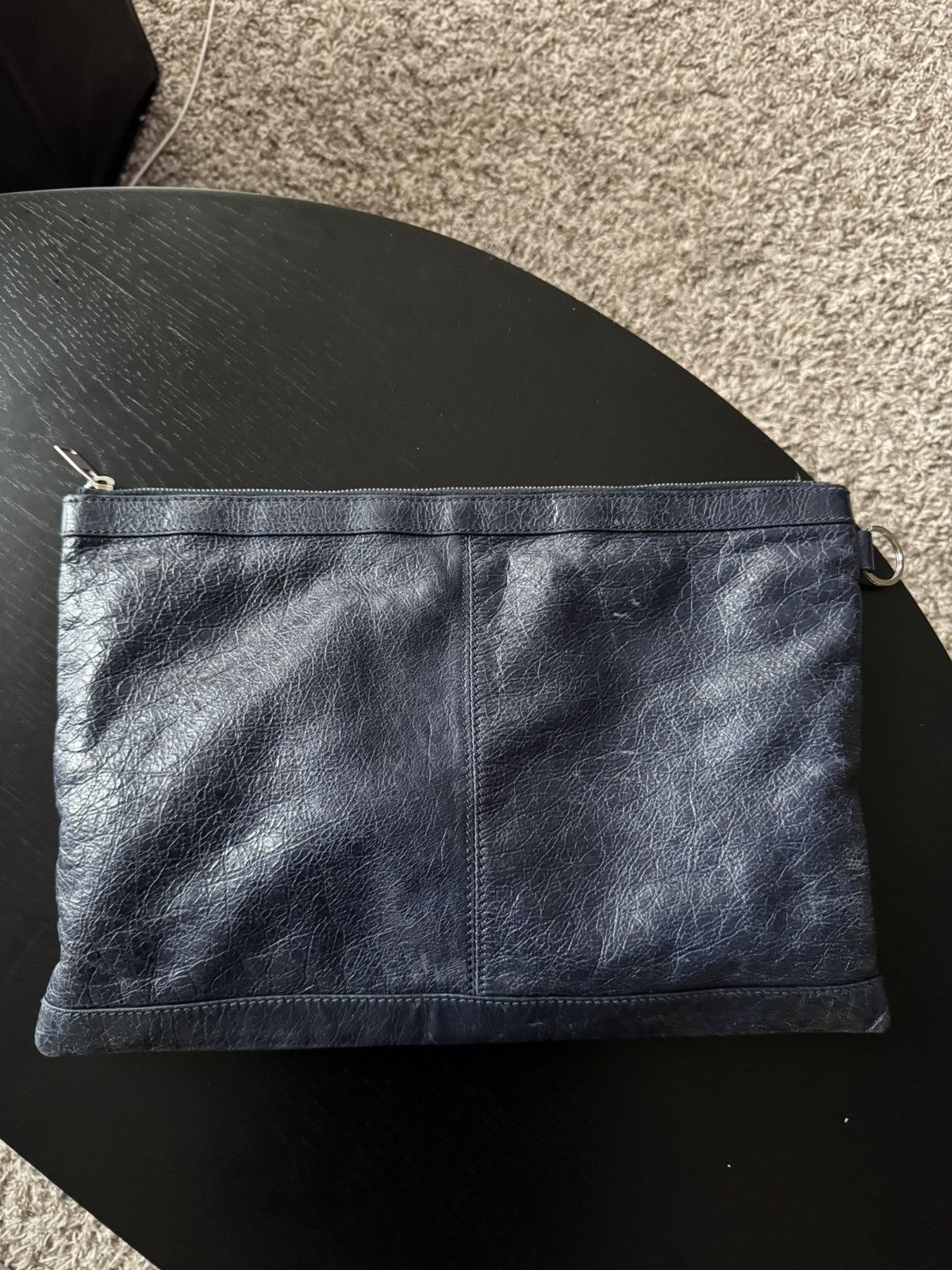 Balenciaga Balenciaga Leather Classic Clip Moto Clutch Size ONE SIZE - 4 Thumbnail