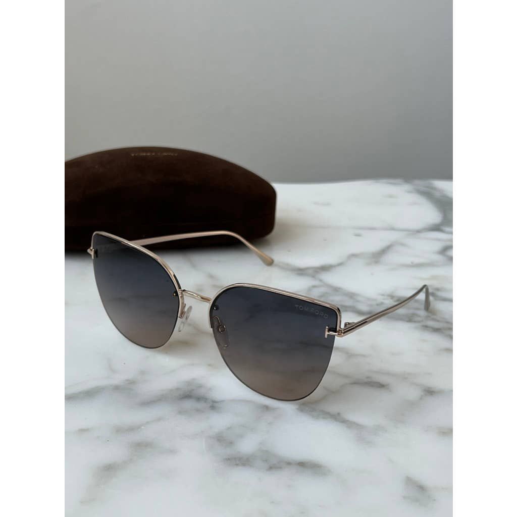 NEW Tom Ford Ingrid FT0652 Sunglasses in Gold