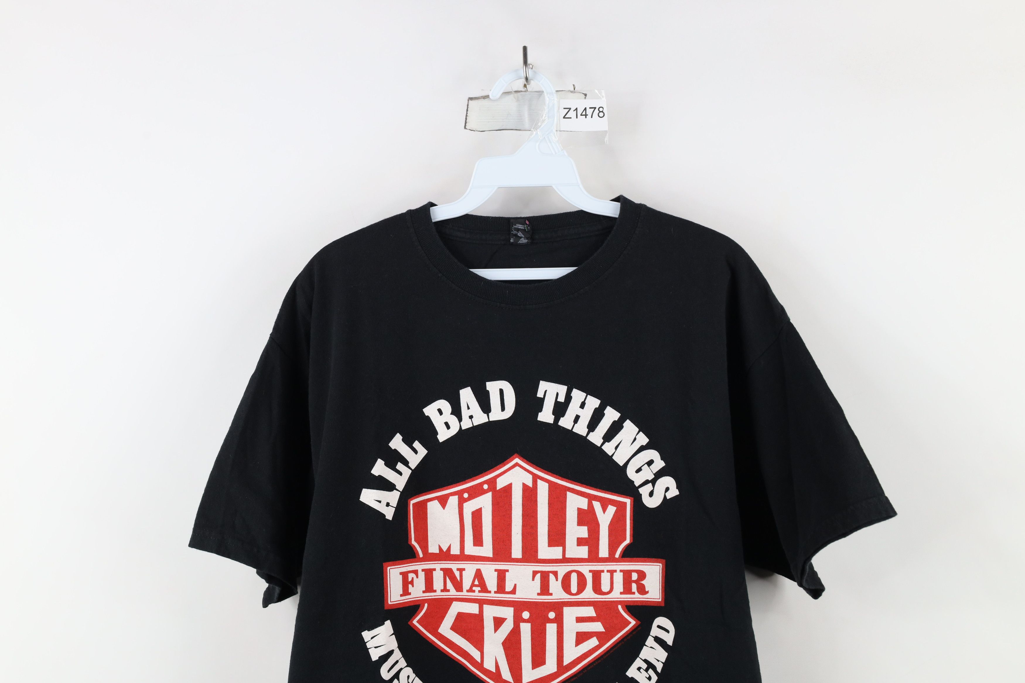 Vintage Vintage Y2K Bad Things Final Tour Motley Crue Band T-Shirt Size US L / EU 52-54 / 3 - 2 Thumbnail