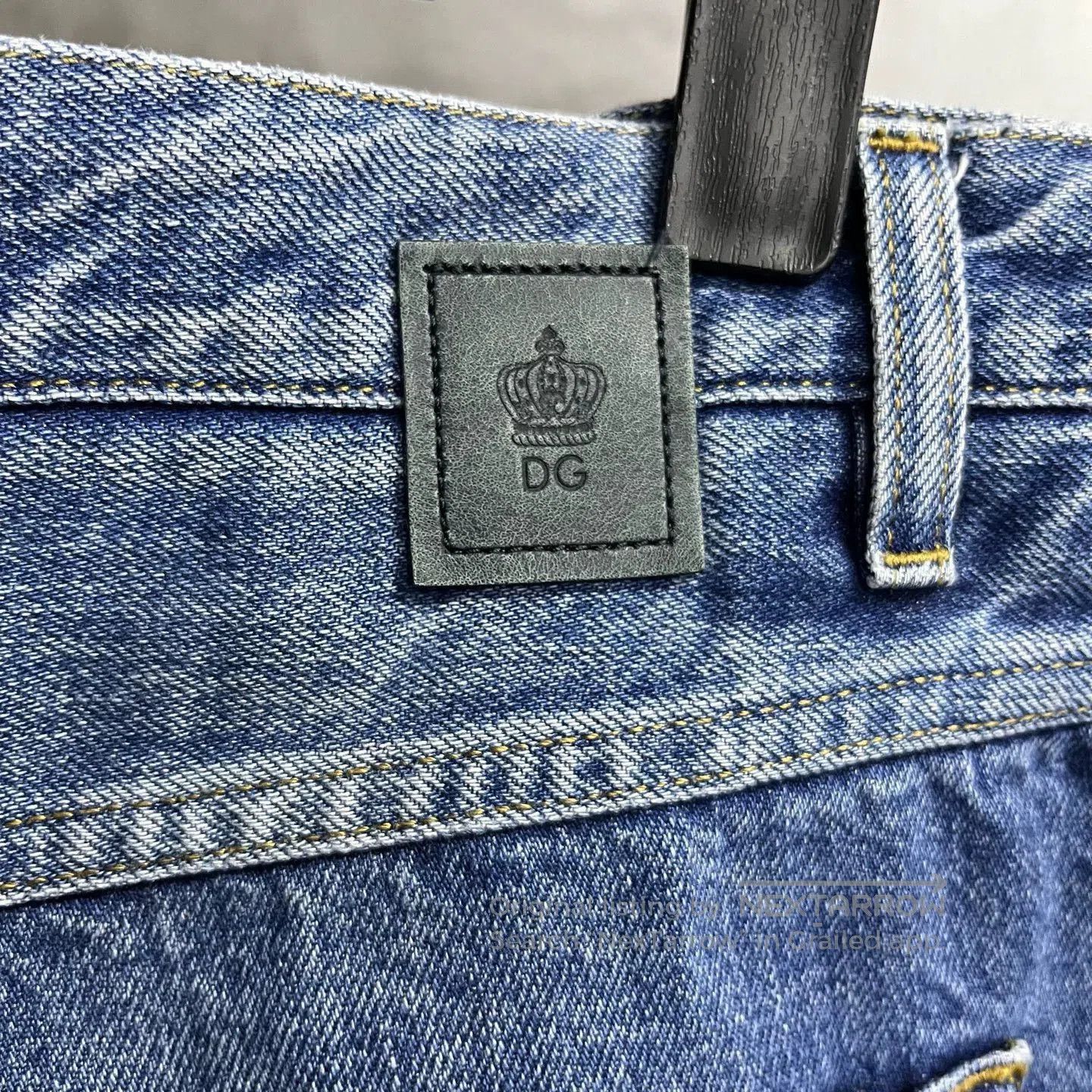 Dolce & Gabbana blue patterned mid-rise denim jeans. Size US 30 / EU 46 - 4 Thumbnail