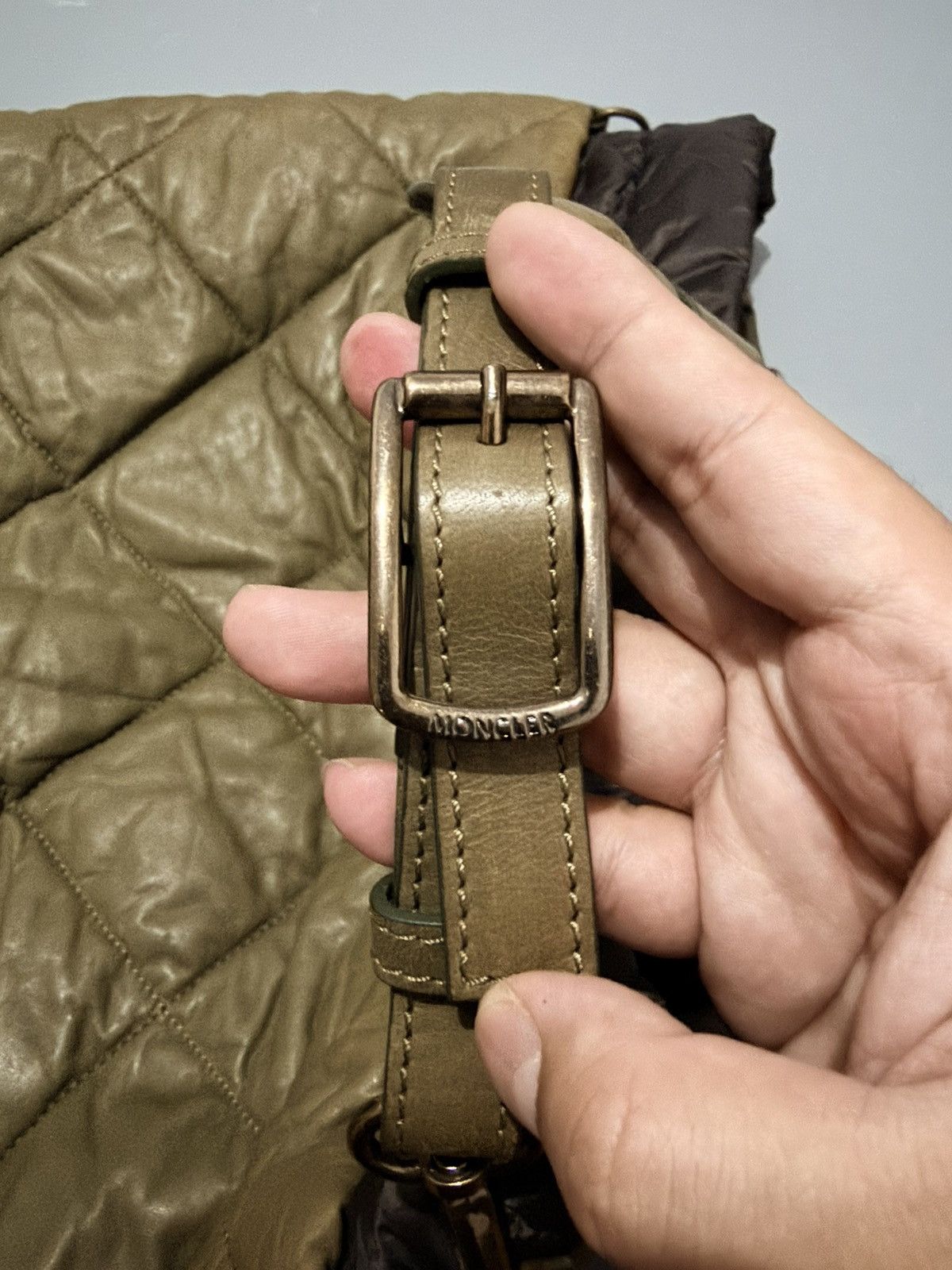 Moncler Moncler Puffer “a Porter” Shoulder Bag Beige & Brown Size ONE SIZE - 5 Thumbnail