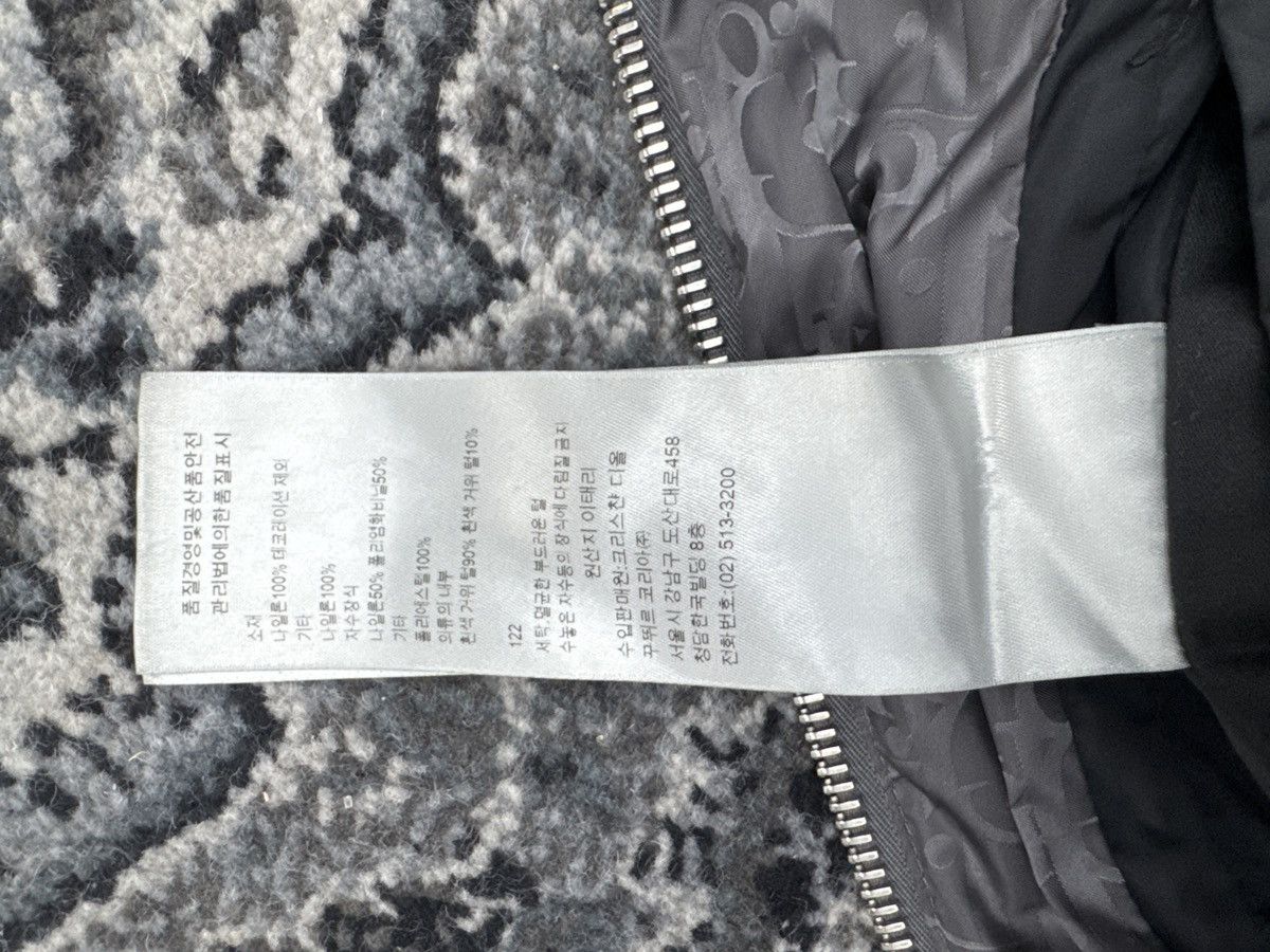 Dior oblique puffer dark grey