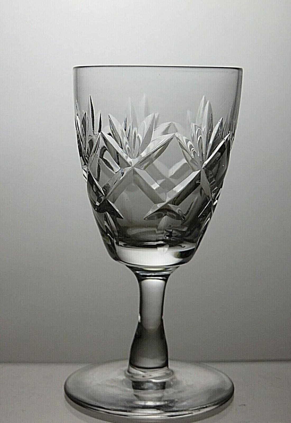 Other 6 x Royal Doulton Crystal Prince Charles Cut Sherry Glasses Size ONE SIZE - 4 Thumbnail