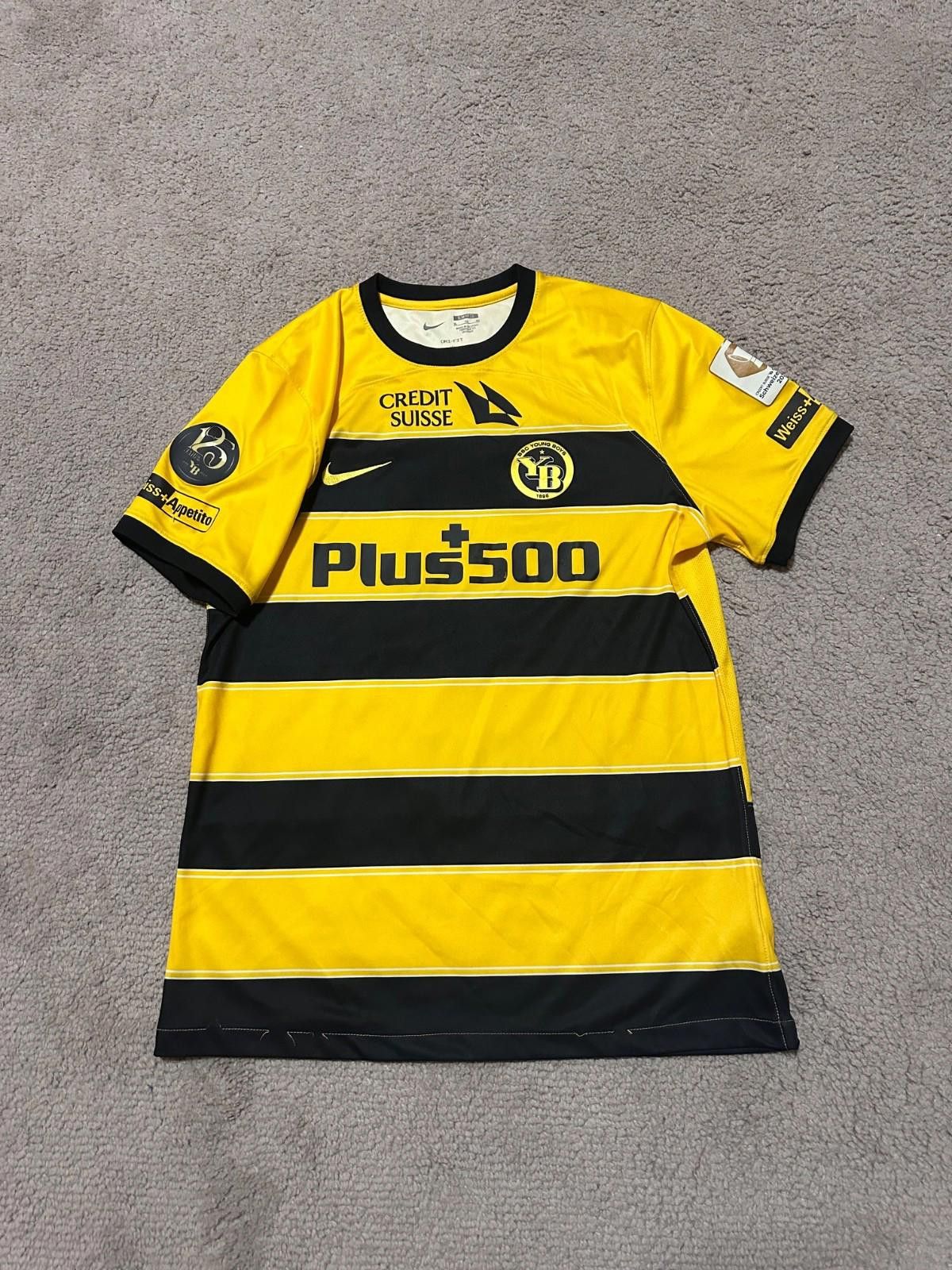 Nike #13 CAMARA BSC Young Boys 2023/24 Match Worn Soccer Jersey Size US XL / EU 56 / 4 - 1 Thumbnail