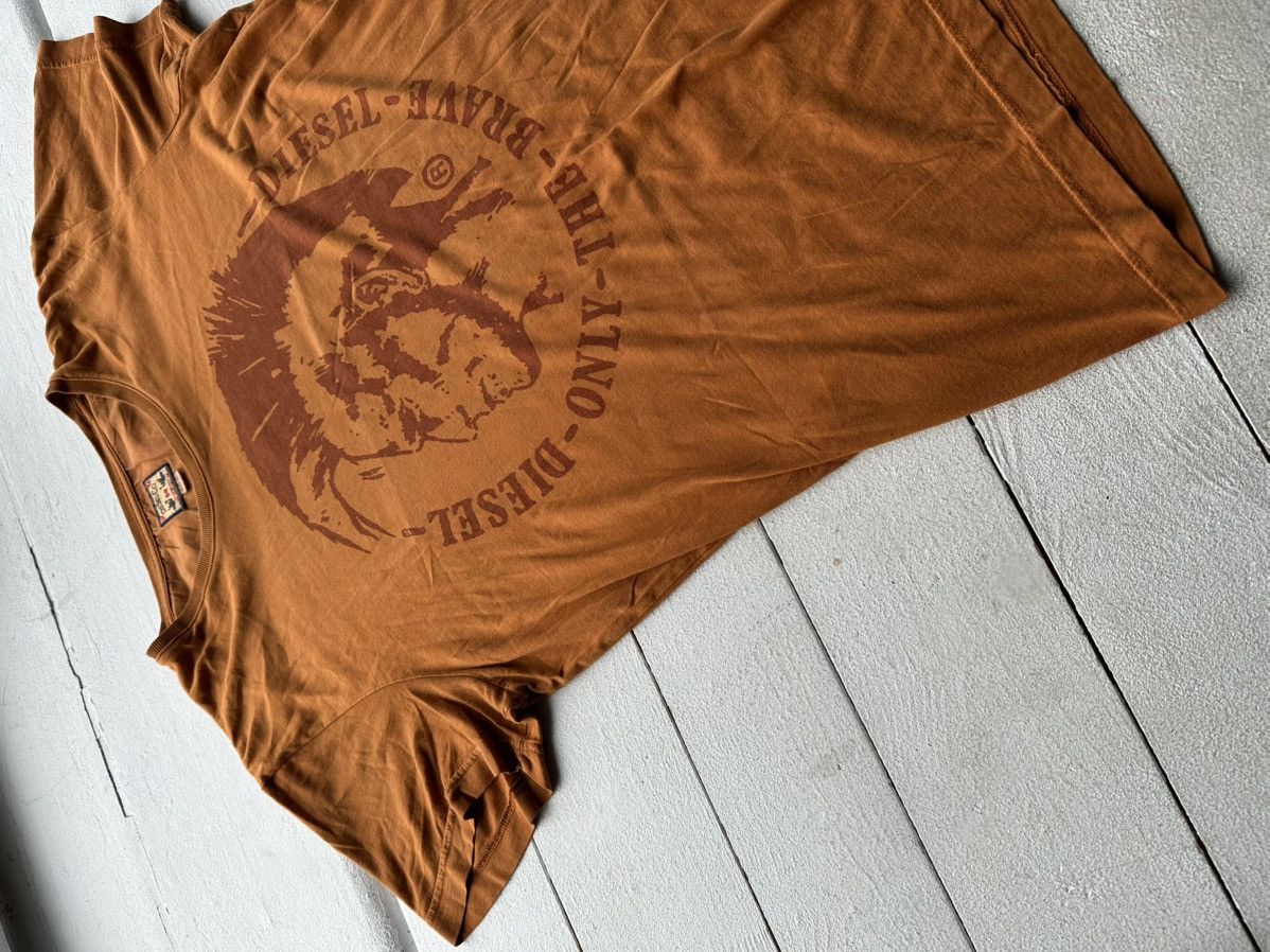 Diesel 🚨Rare color Diesel Logo punk motif tee shirt AVANT GARDE Size US XL / EU 56 / 4 - 2 Thumbnail