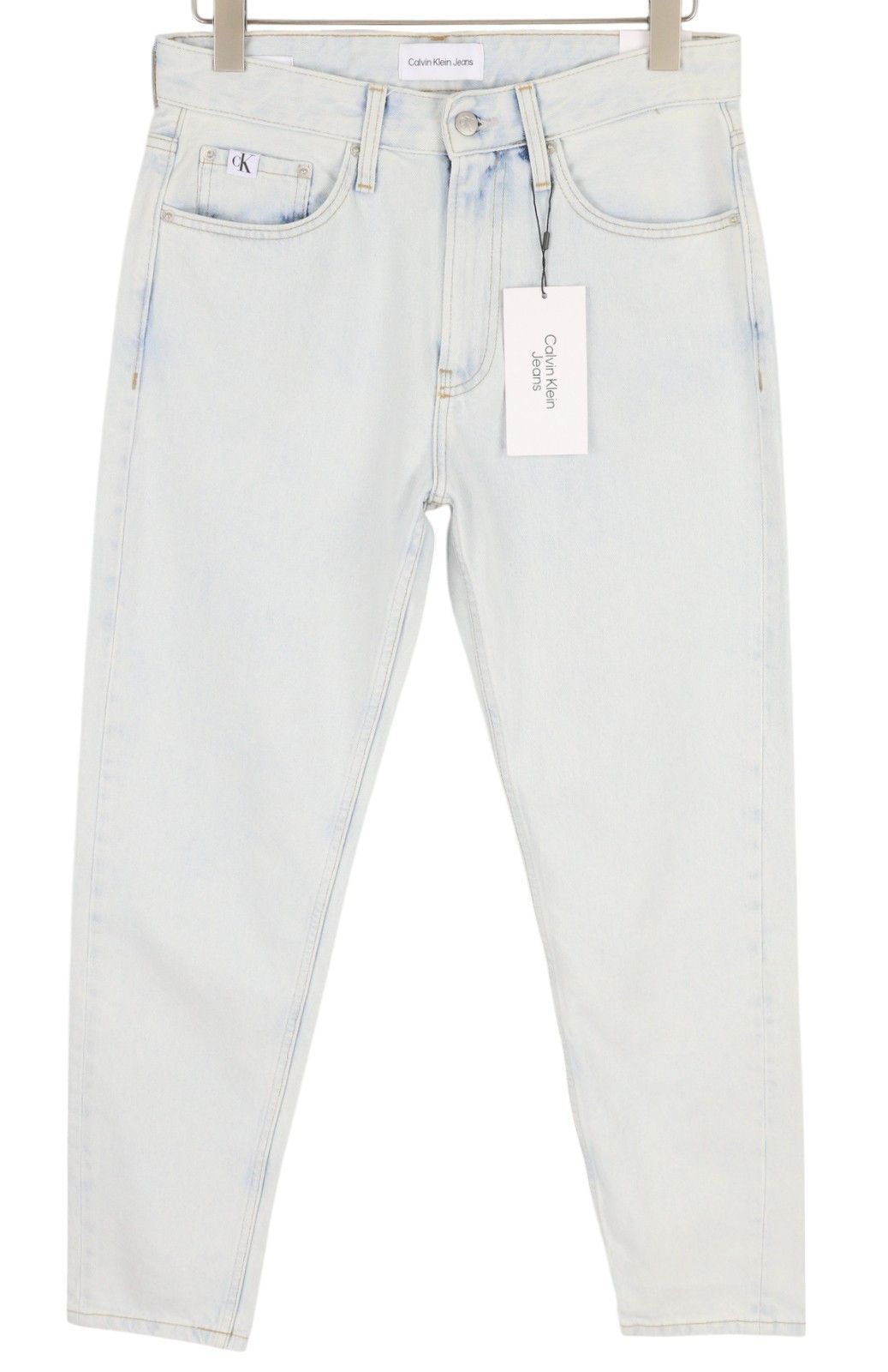 REGULAR TAPER W29/L30 Light Blue Washed Zip Fly Denim 85324