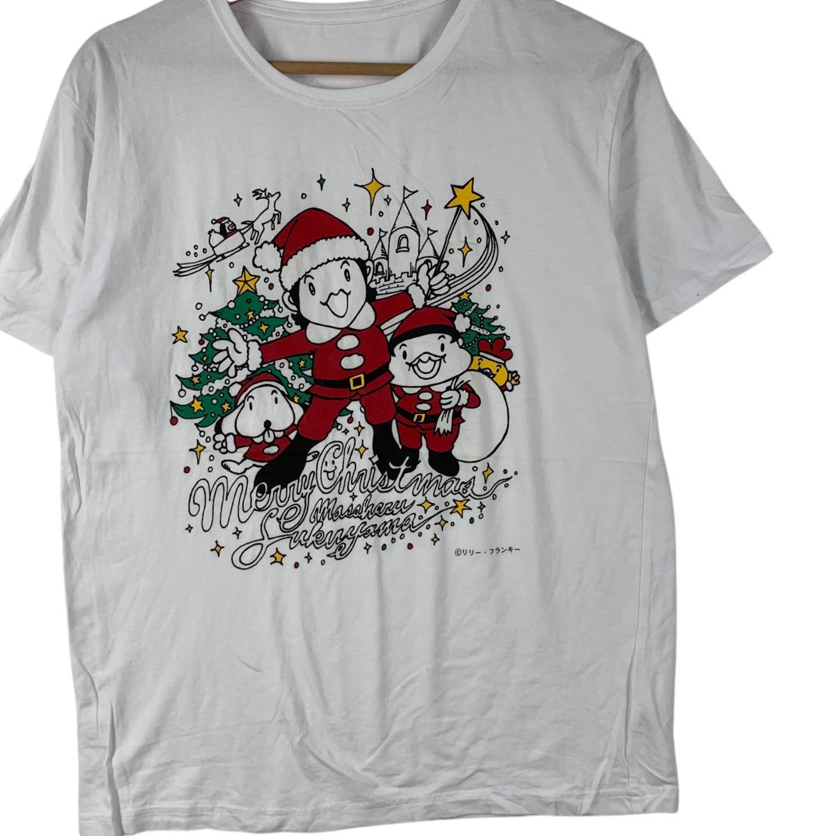 Vintage MASAHARU FUKUYAMA Lily Franky Christmas Tee Shirt Top Size S / US 4 / IT 40 - 3 Thumbnail