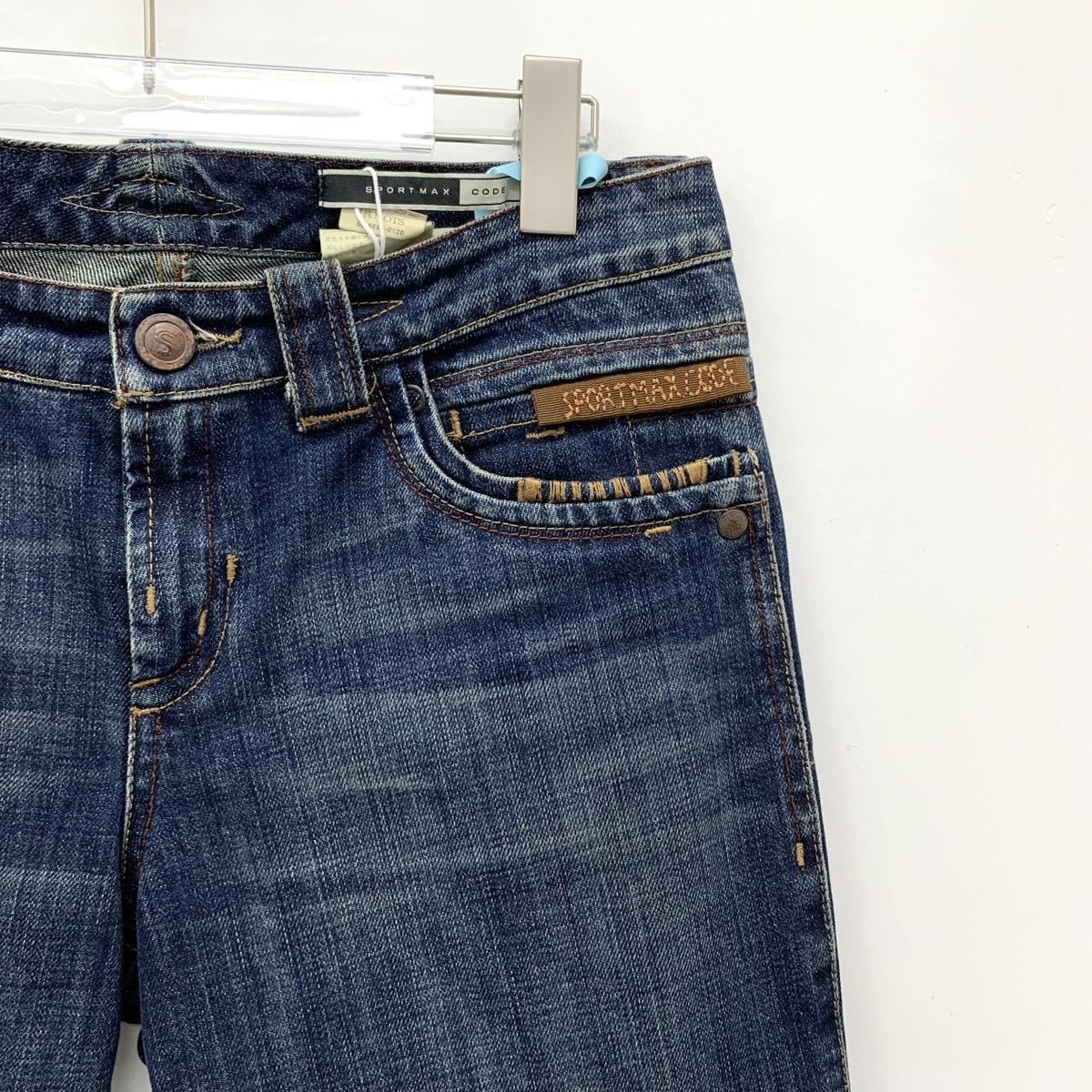 Sportmax Sportmax Dark Blue Washed Cotton Casual Shorts K26WX Size 28" / US 6 / IT 42 - 3 Thumbnail