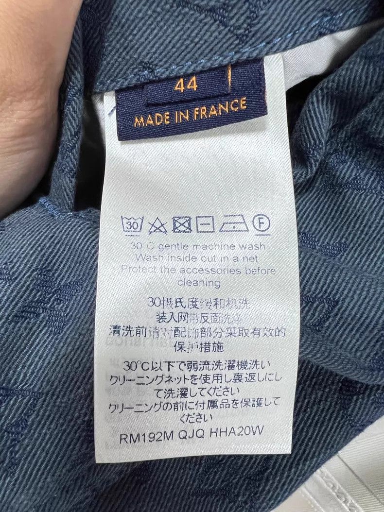 Louis Vuitton Louis Vuitton Blue presbyopic full print denim jacket Size US S / EU 44-46 / 1 - 5 Thumbnail