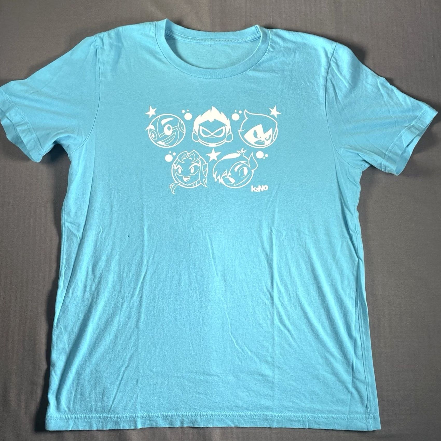 DC Comics Teen Titans Shirt Men’s L Warner Bros Promo Shirt Kano Design Art DC Comics Blue Shirt Mens L Size US L / EU 52-54 / 3 - 4 Thumbnail