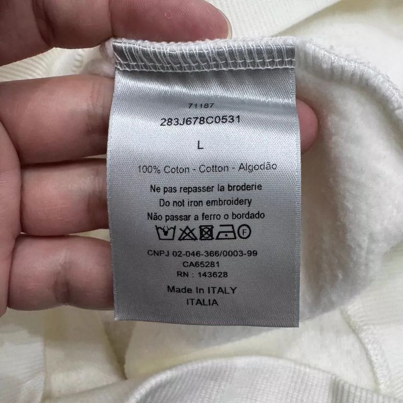 Dior Dior Letter embroidered hooded sweatshirt 2505-Nextarrow Size US L / EU 52-54 / 3 - 4 Thumbnail