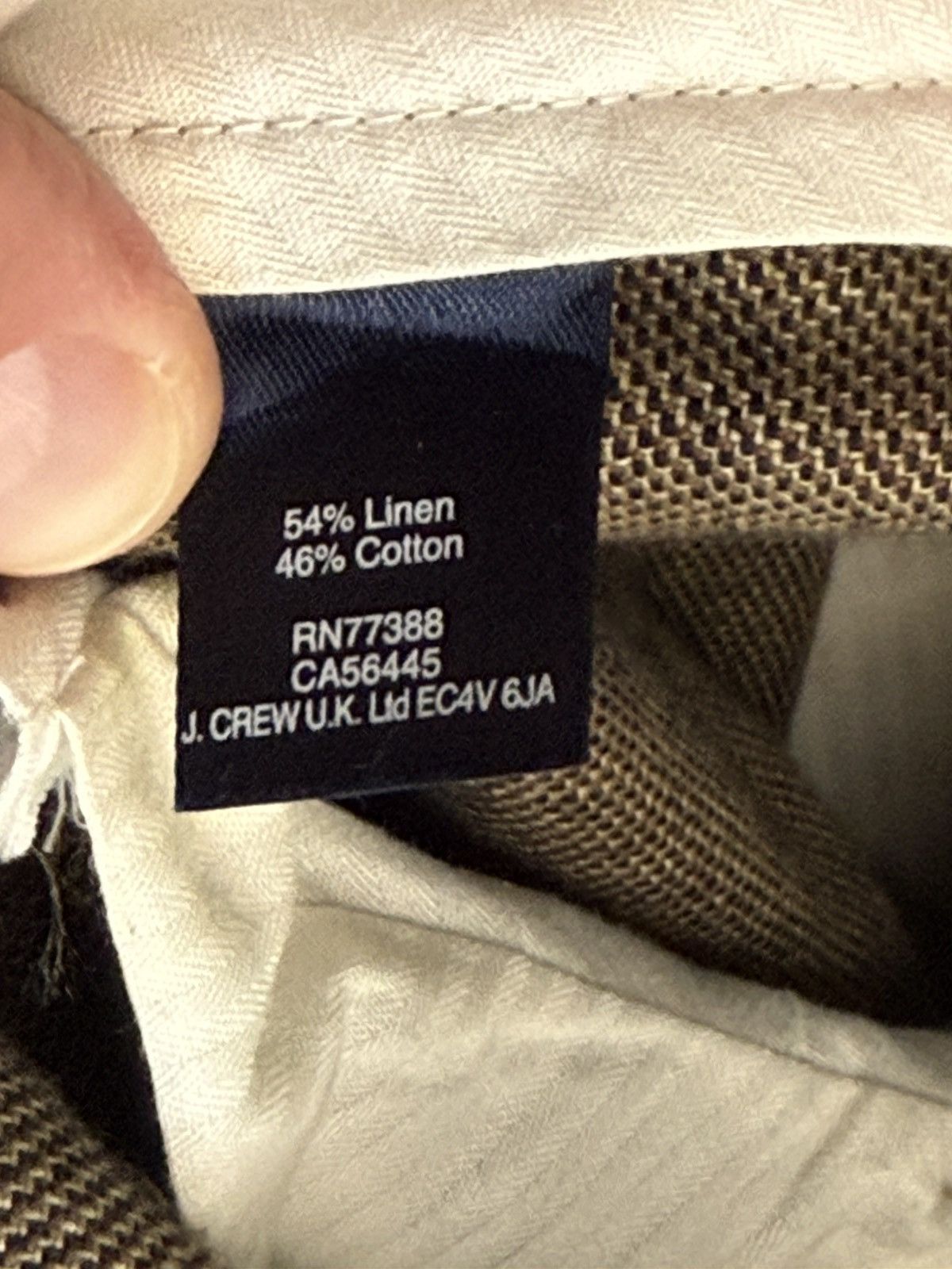 J.Crew J. Crew Ludlow Cotton/Linen Suit, 38R Size 38R - 16 Thumbnail