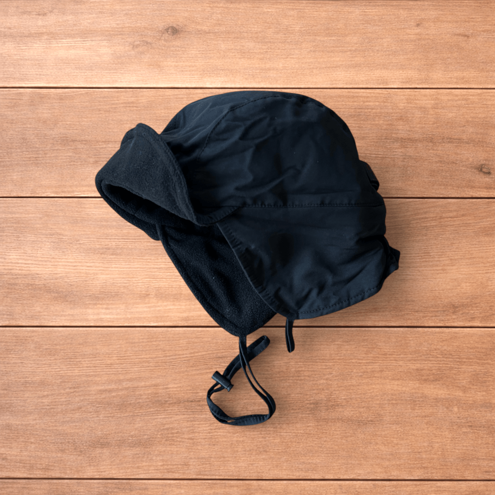 Japanese Brand Insane Military Pilot Trapper padded fluffy hat in black. Size ONE SIZE - 6 Thumbnail